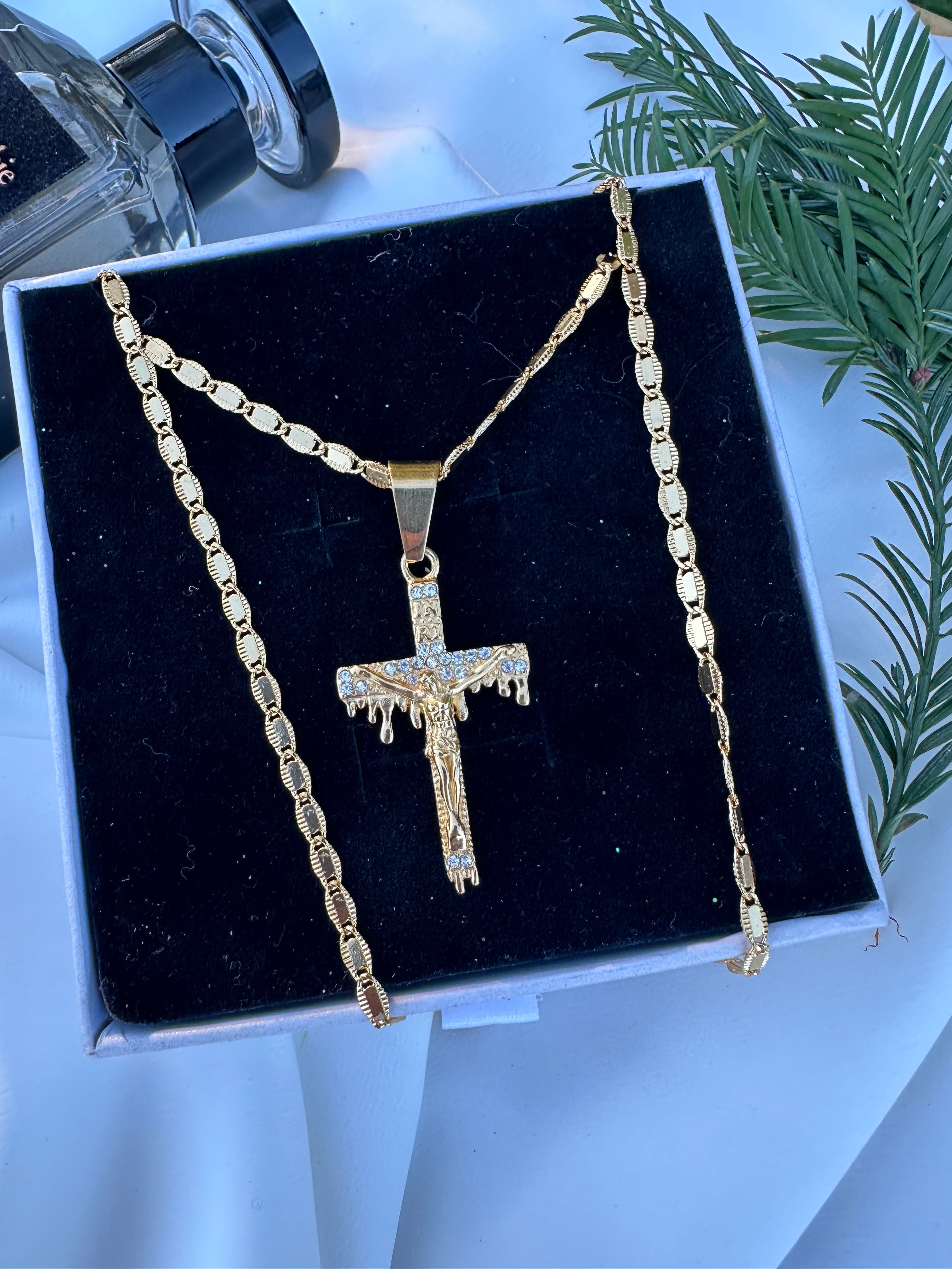 Faith in Motion Cross Necklace