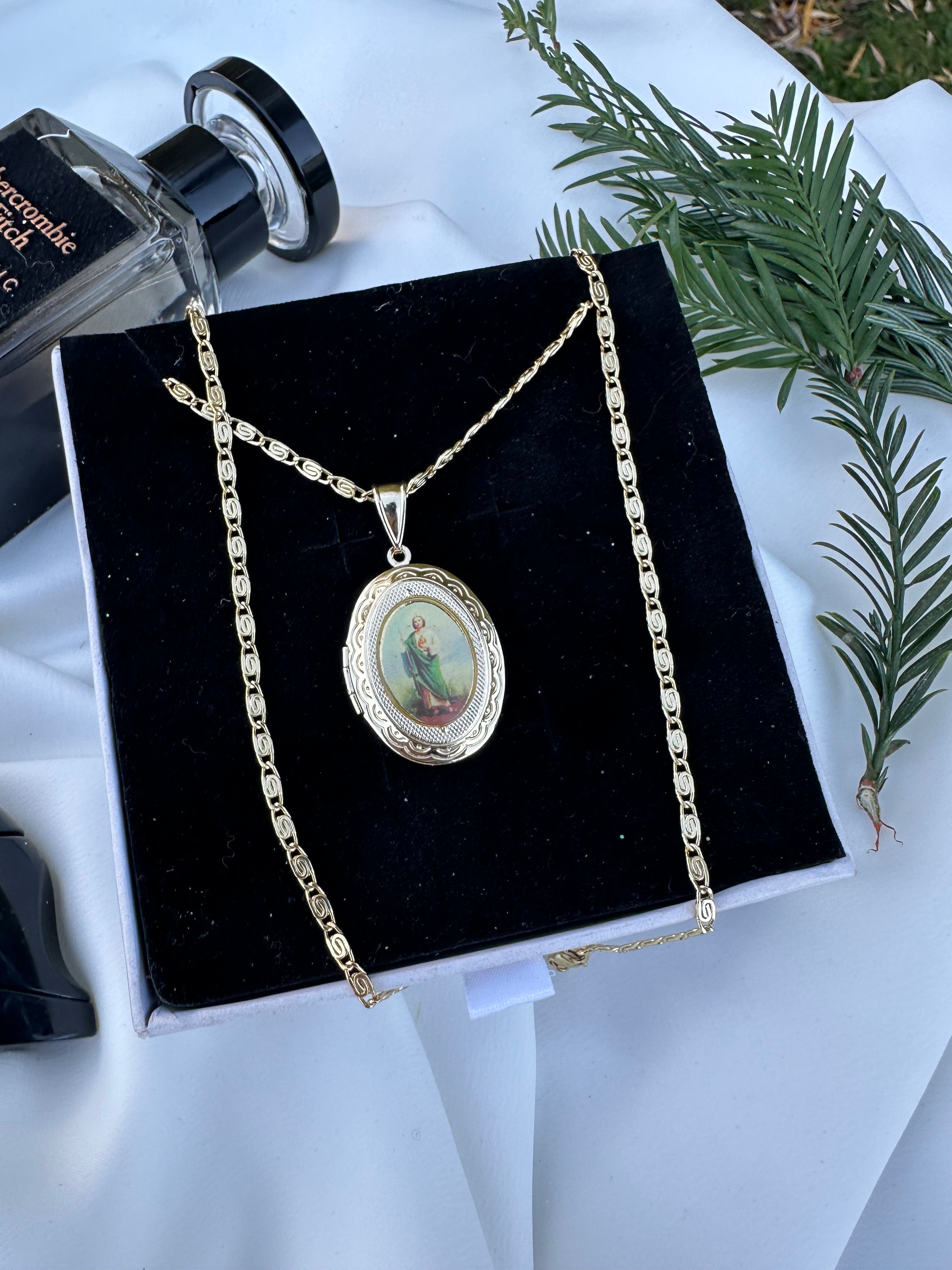 San Judas Locket Necklace