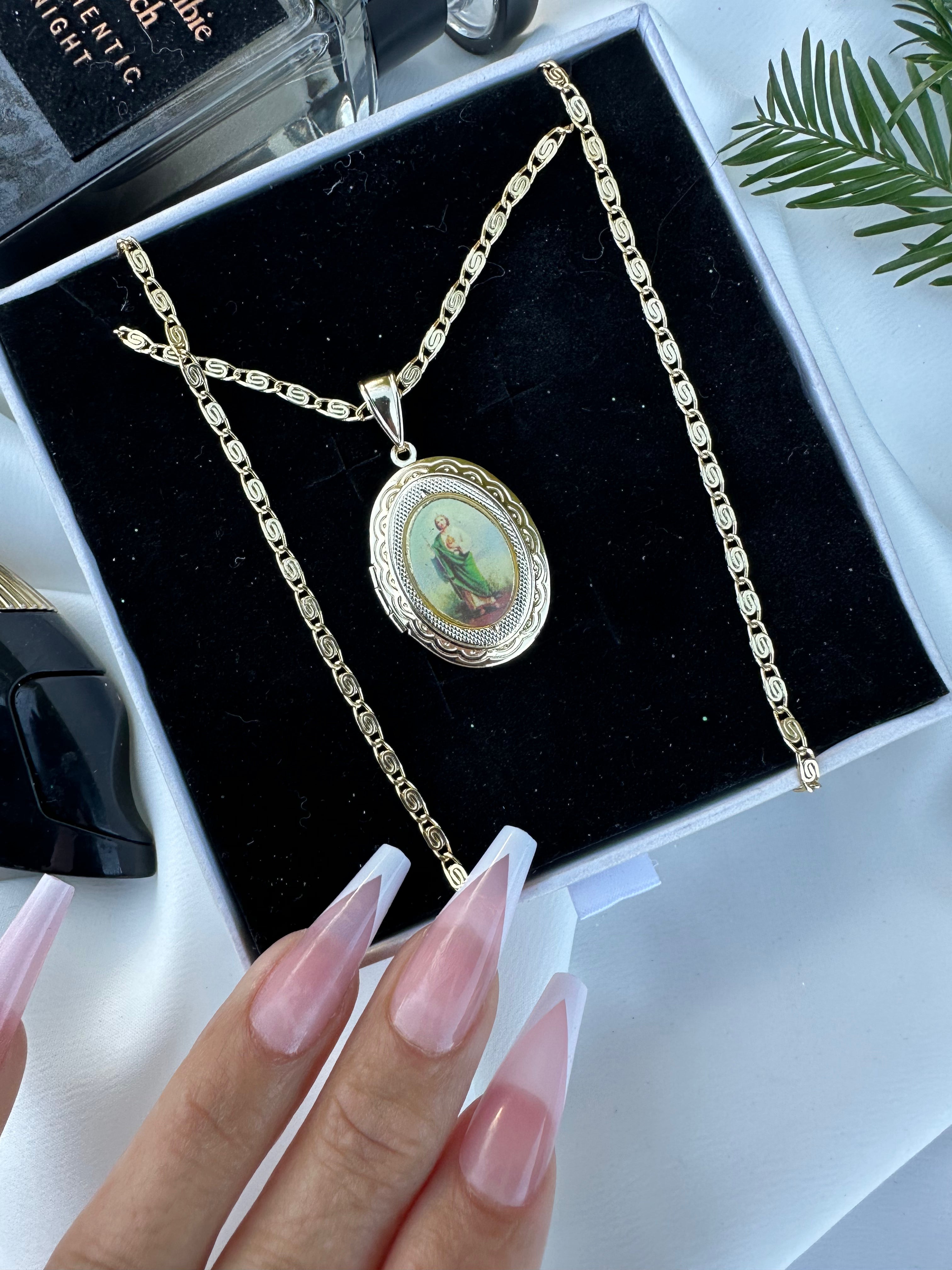 San Judas Locket Necklace