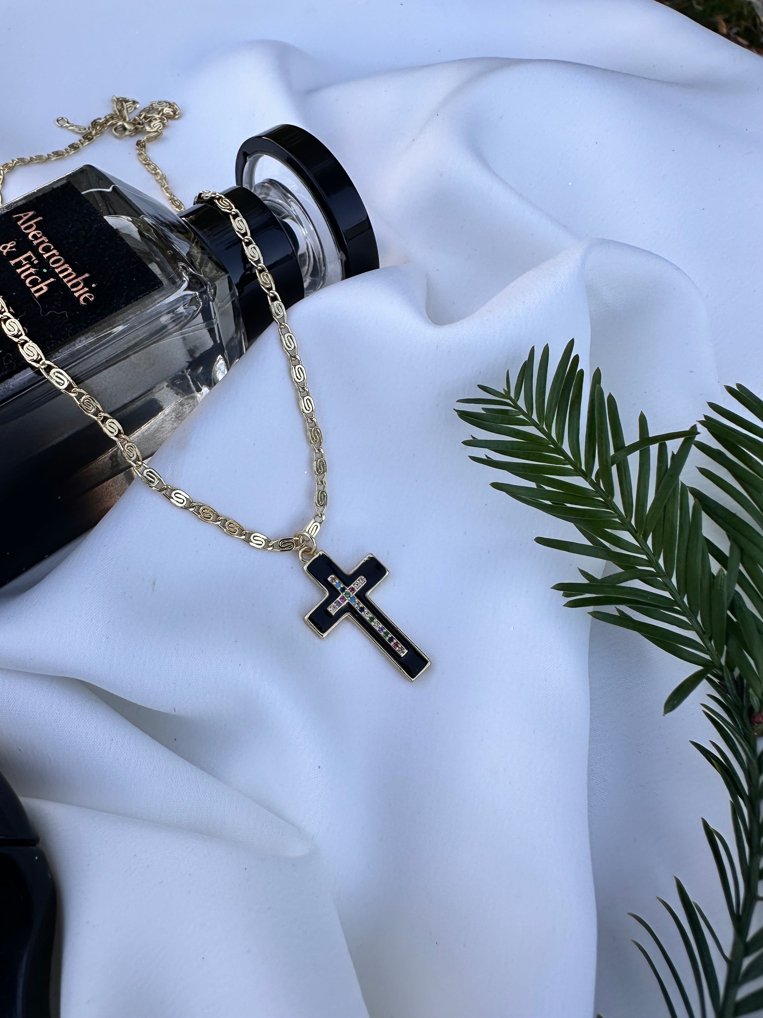Black Cross Necklace