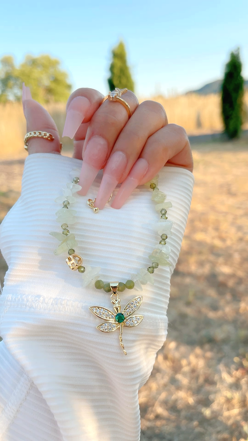 The Jade Dragonfly Bracelet