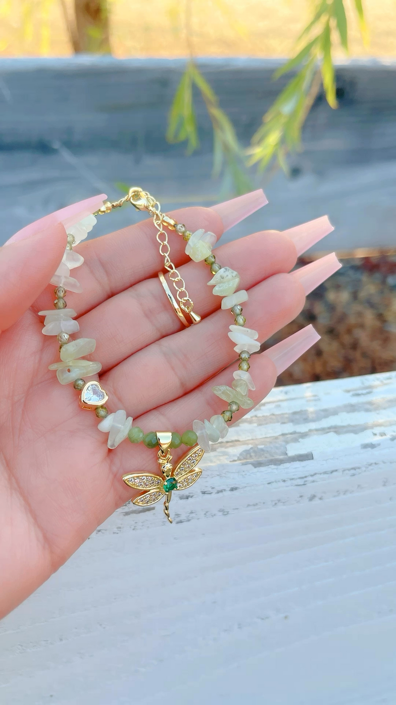 The Jade Dragonfly Bracelet