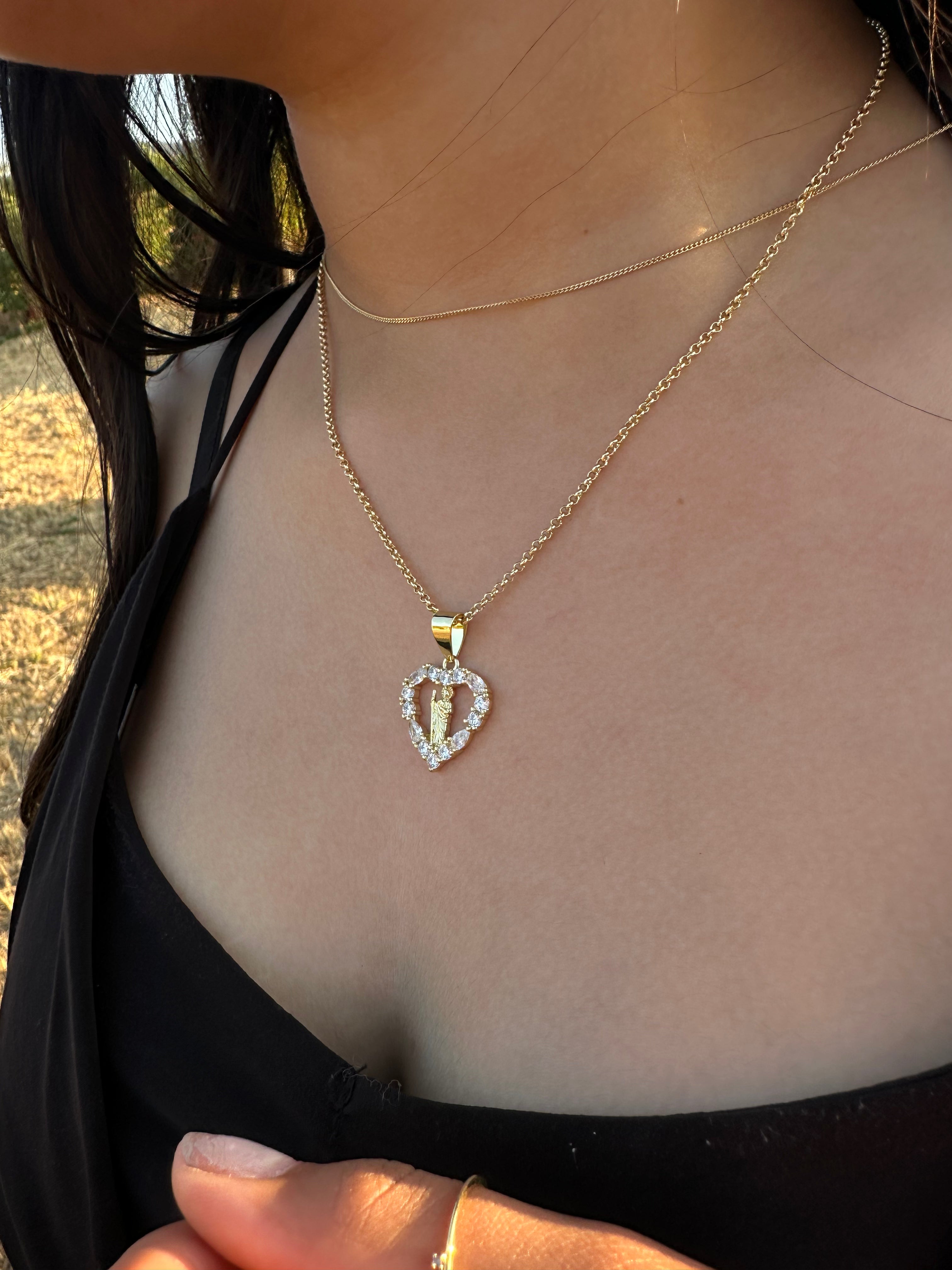 Corazón de San Judas Necklace
