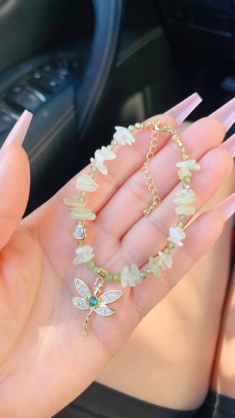 The Jade Dragonfly Bracelet