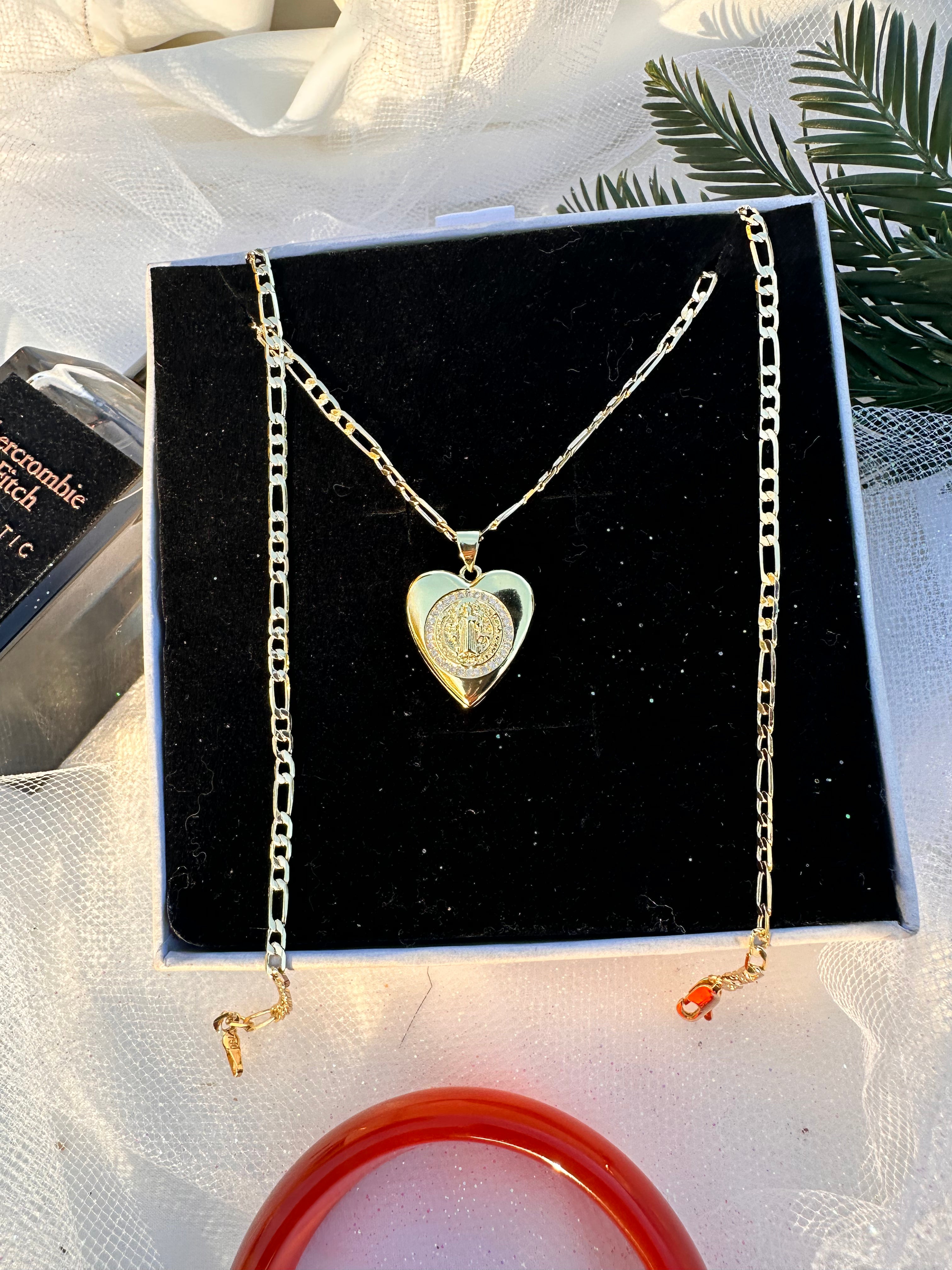 San Benito Heart Locket Necklace