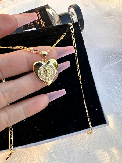 San Benito Heart Locket Necklace