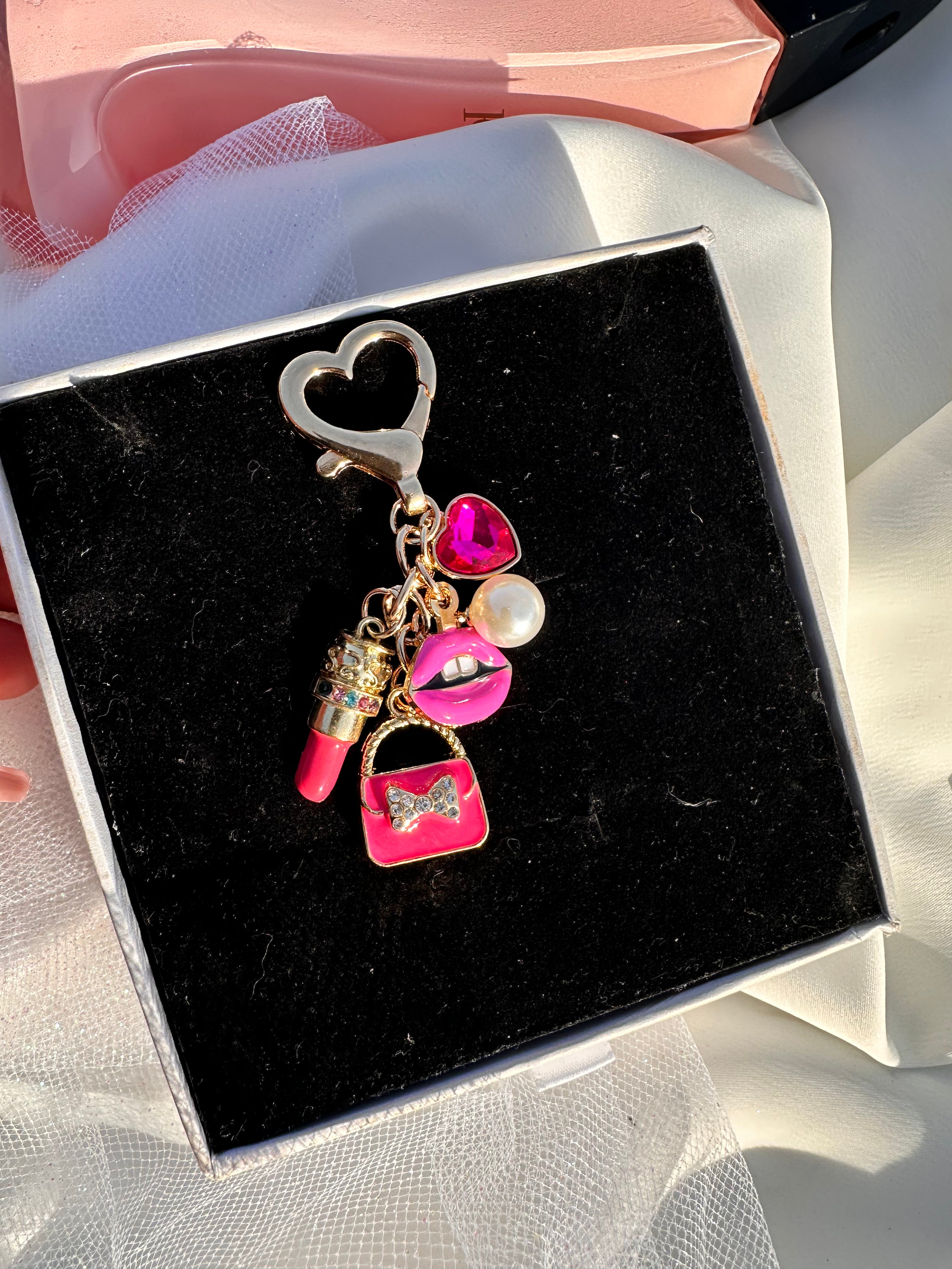 Pink Gloss Key Charm