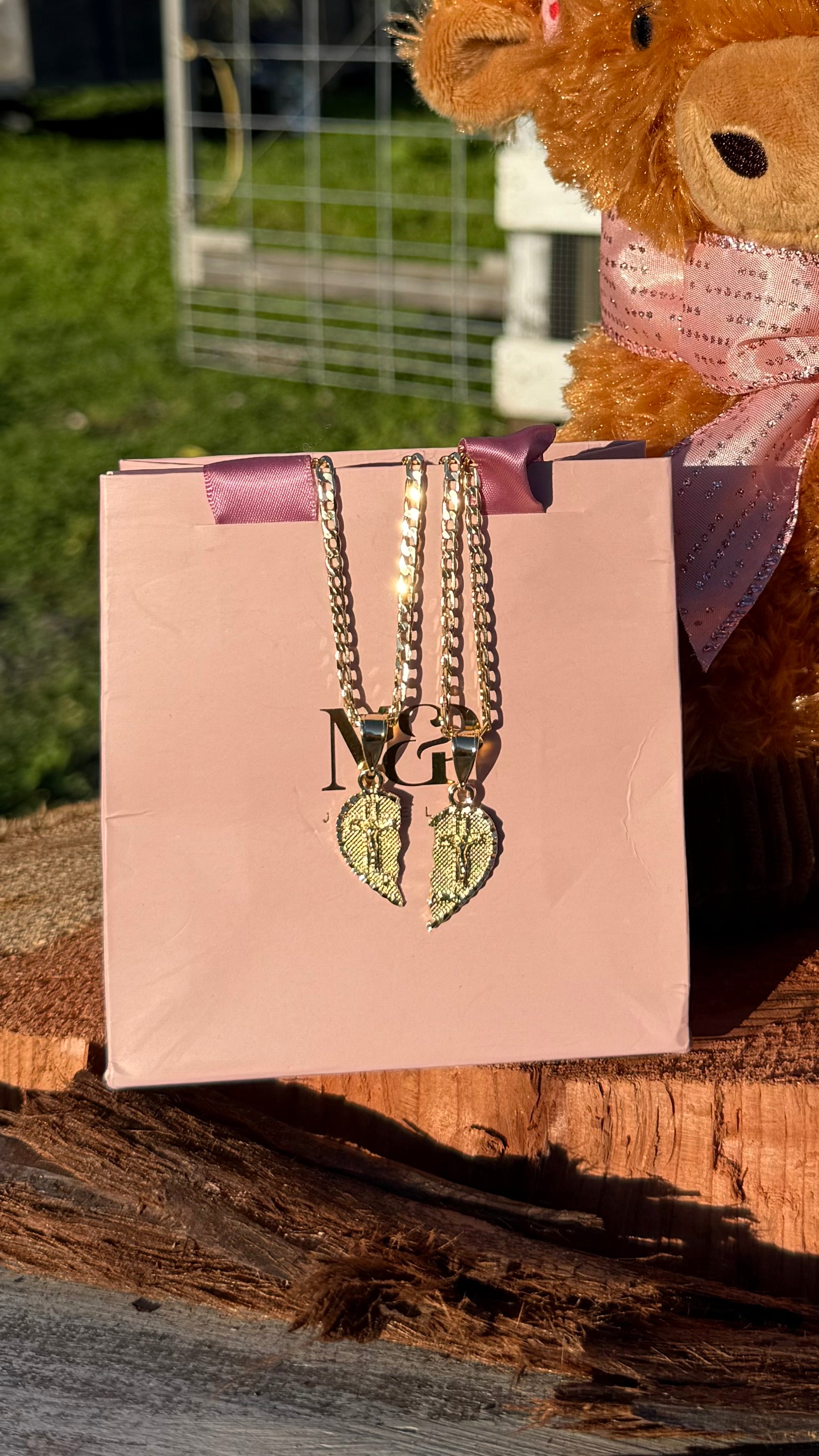 Te Amo Cross Necklaces - Matching