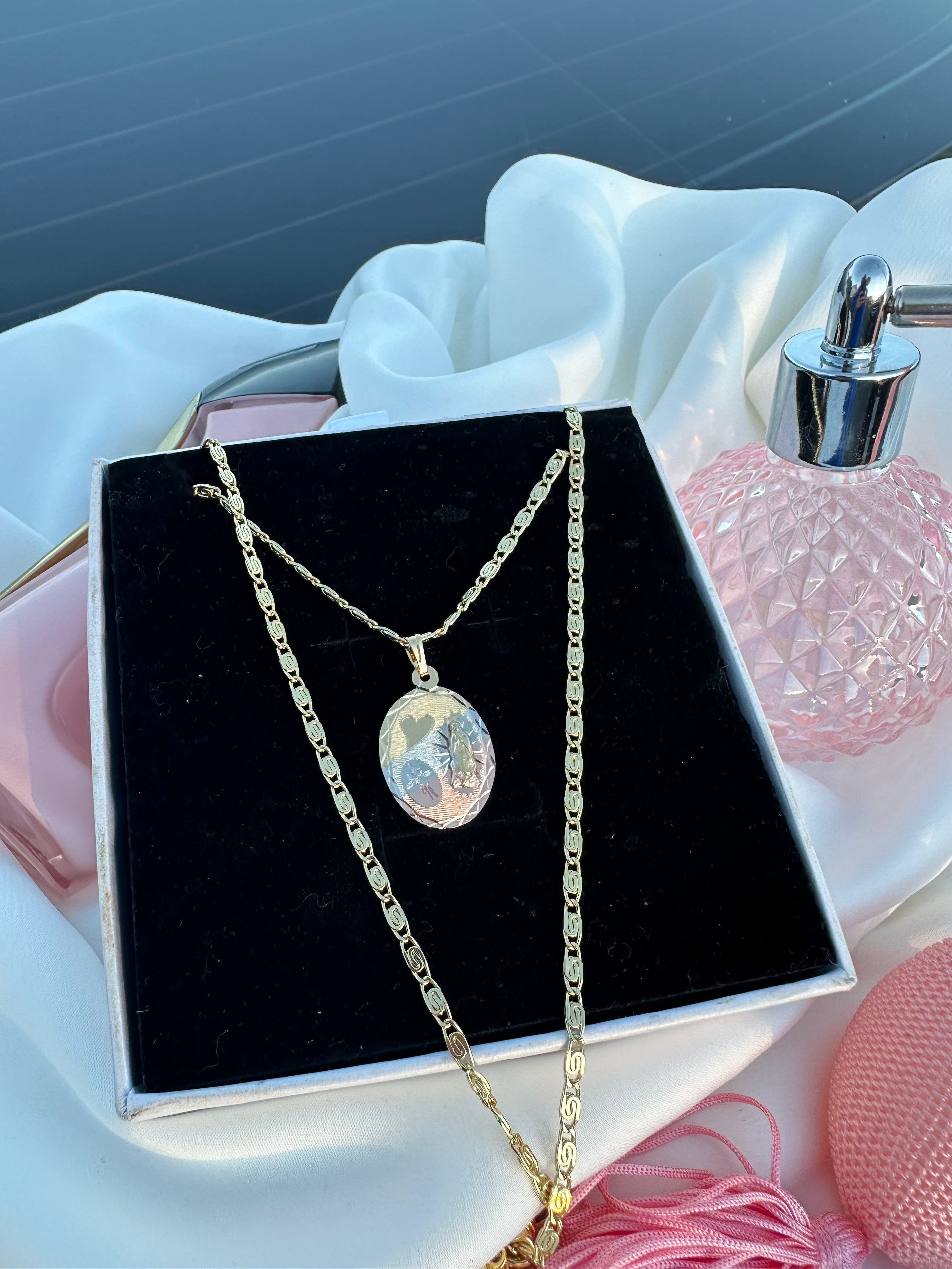 Gold Filled: Virgen de Guadalupe Necklace