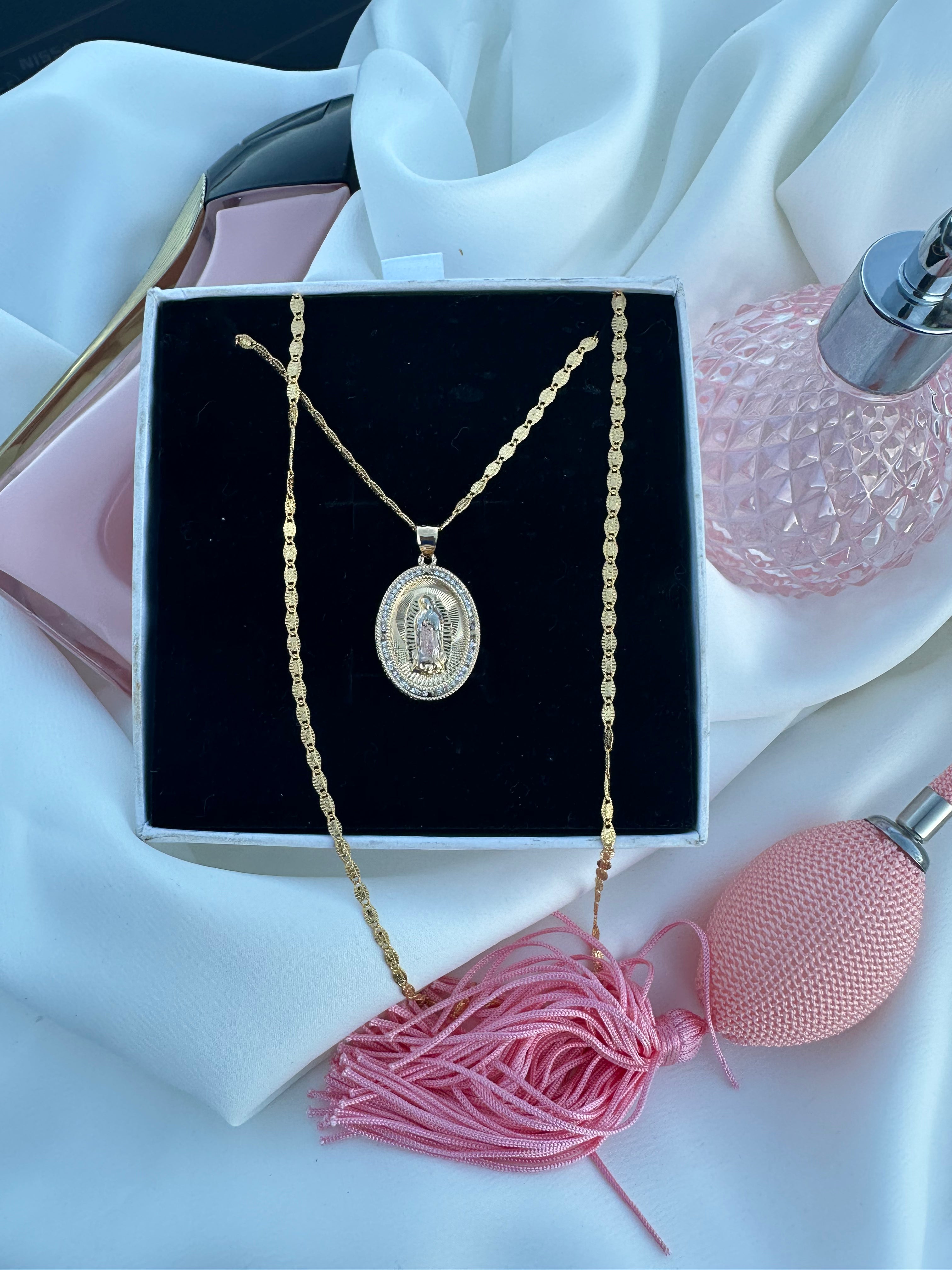 Gold Filled: Lady of Guadalupe Necklace