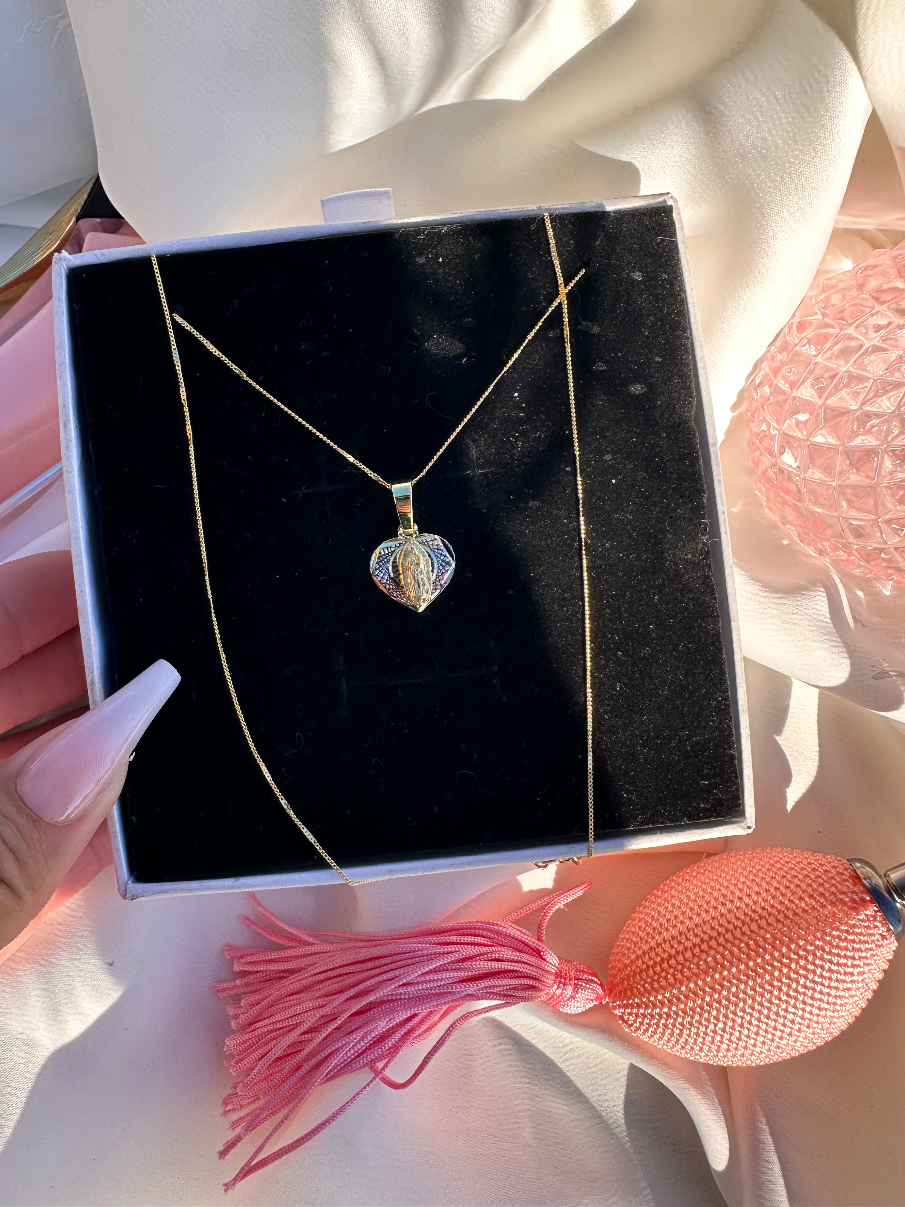 Virgin Mary Love Necklace