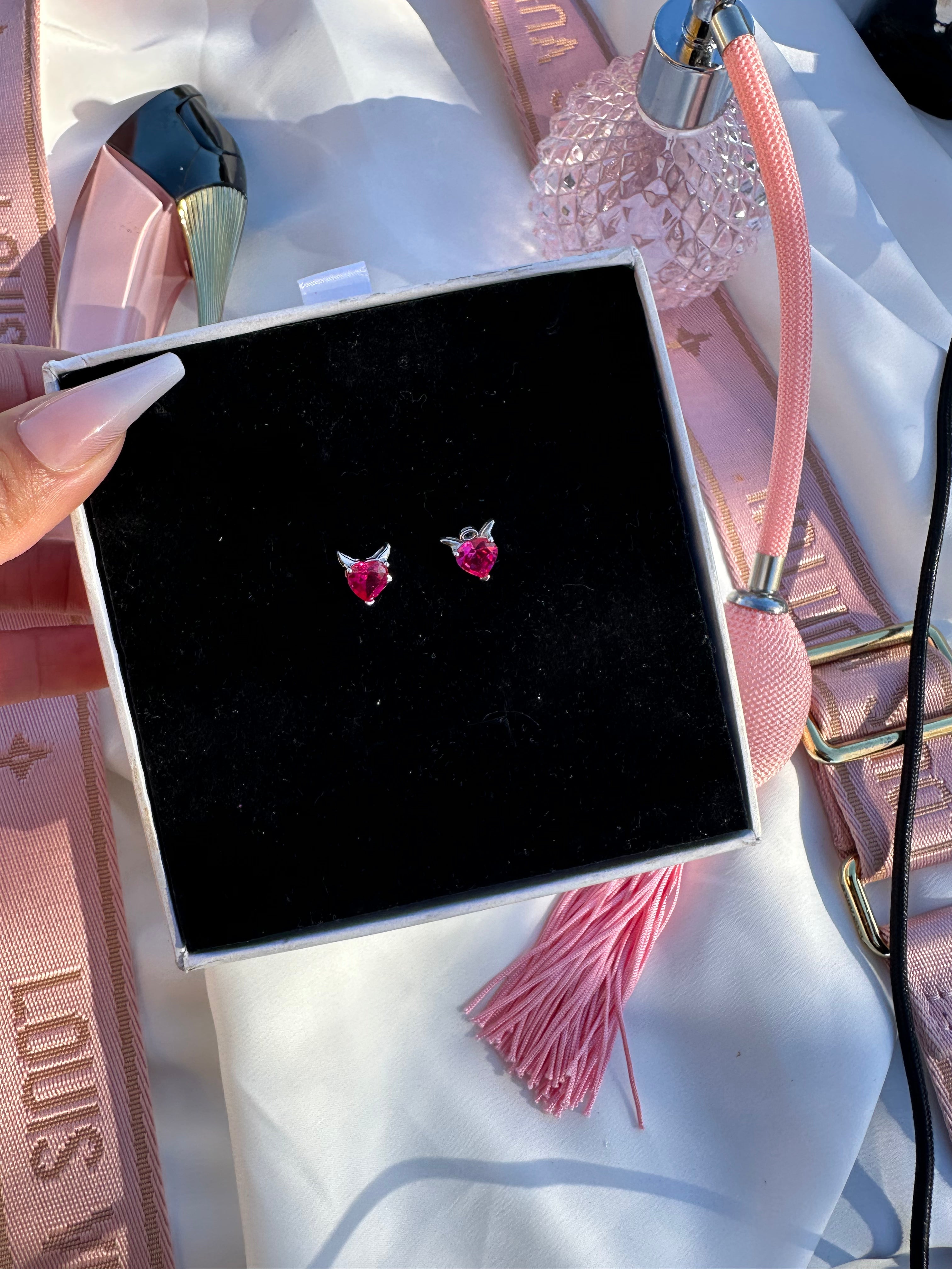 Sterling Silver Heart Earrings