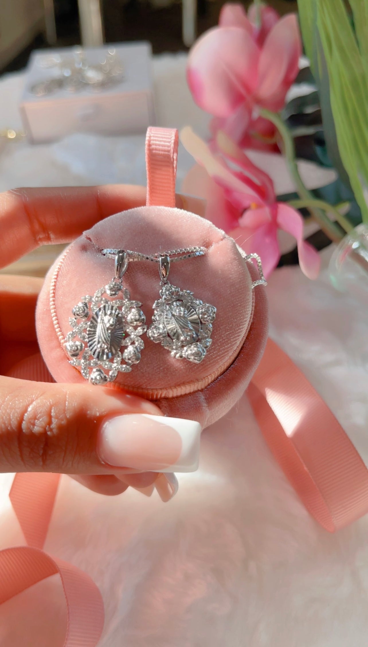 Silver Saint Jude Matching Necklaces