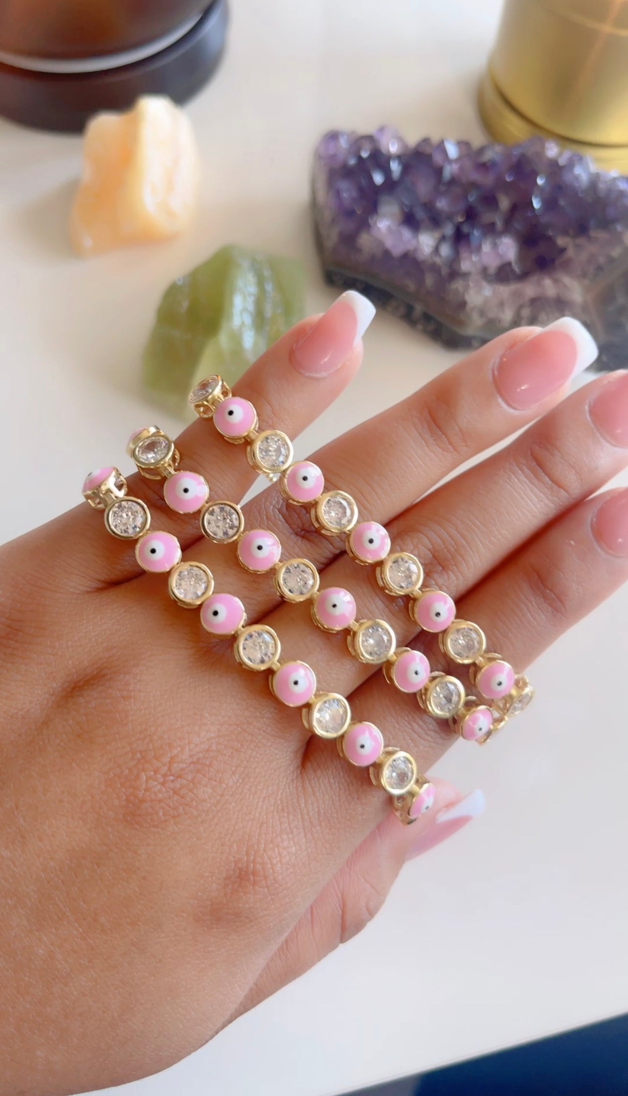 Pulsera Slide Mal de Ojo Azul Bebé