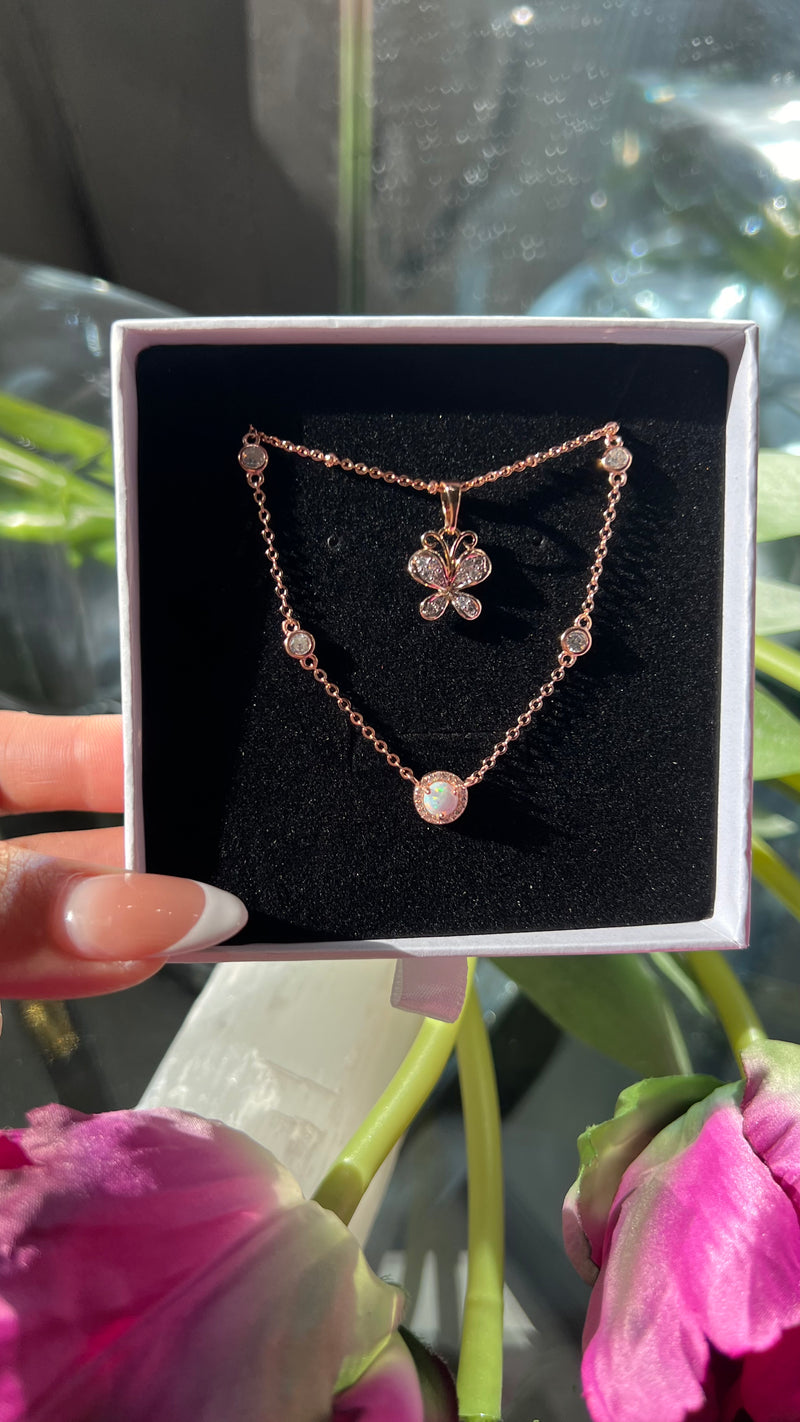 "El Amanecer" Opal Necklace Set