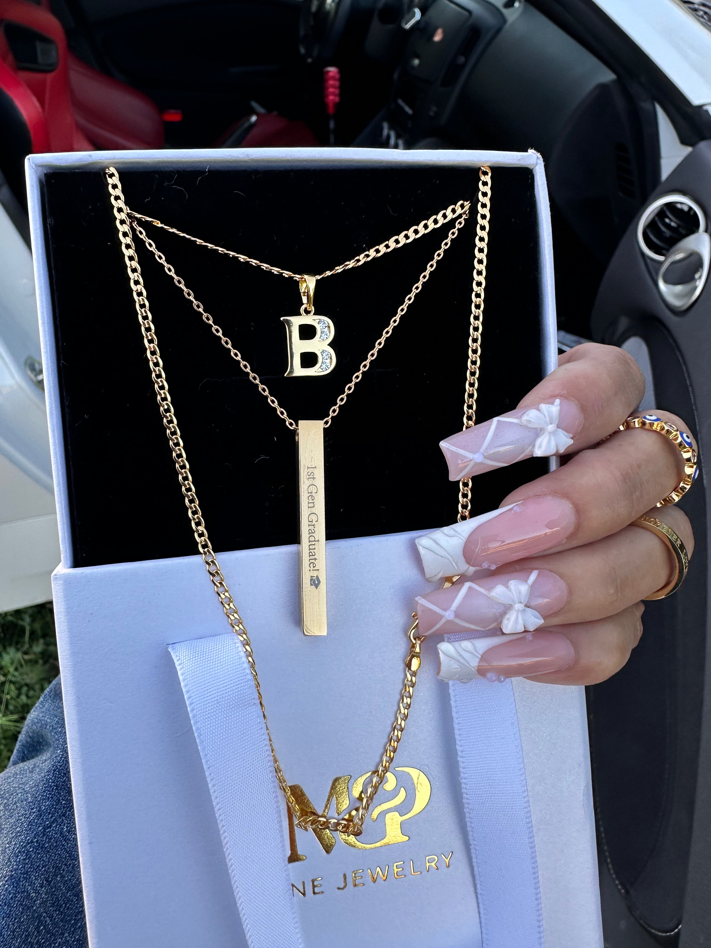 “1st Gen Graduate! 🎓" Necklace Set