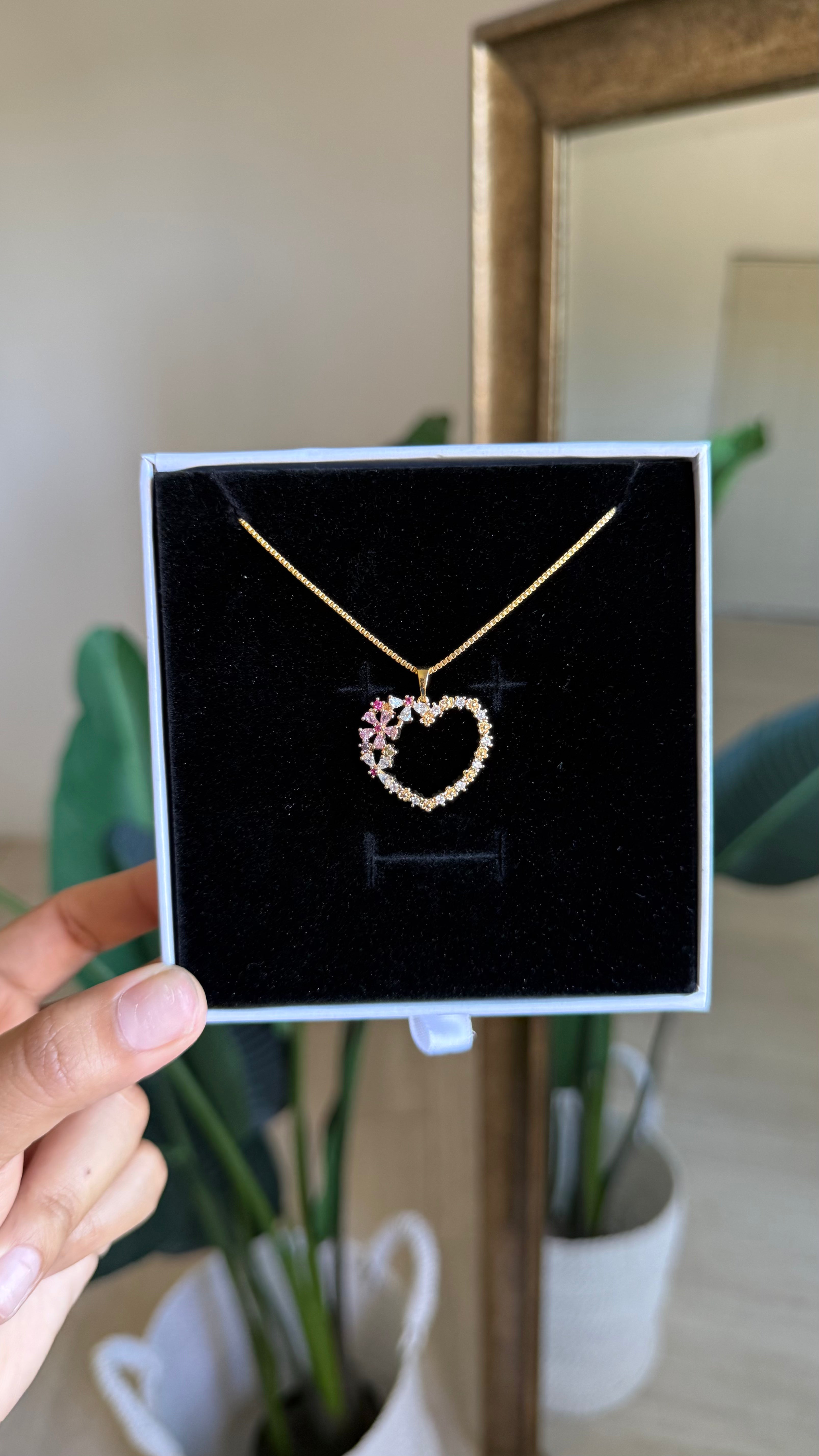 Pave Heart Necklace