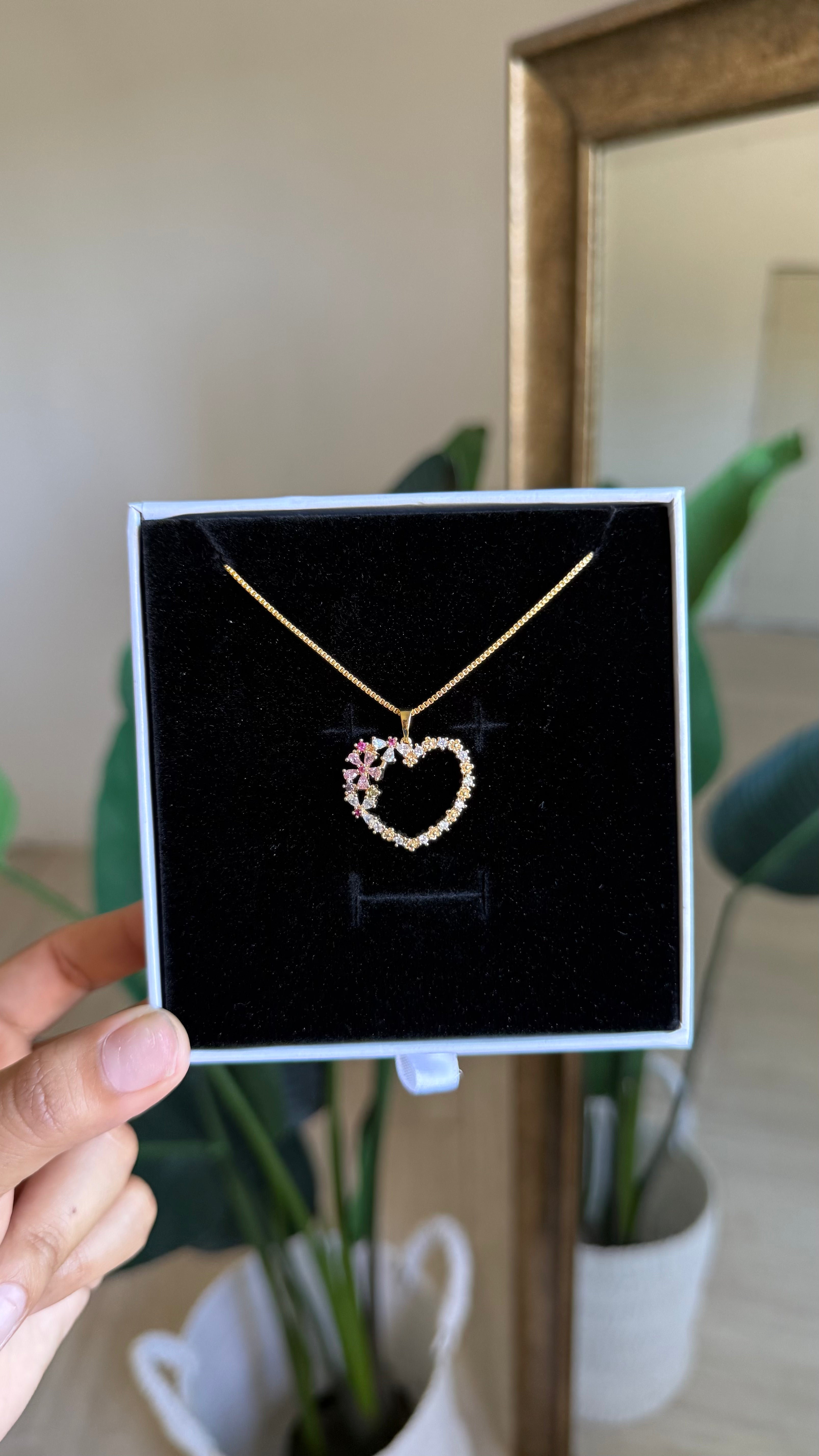 Pave Heart Necklace
