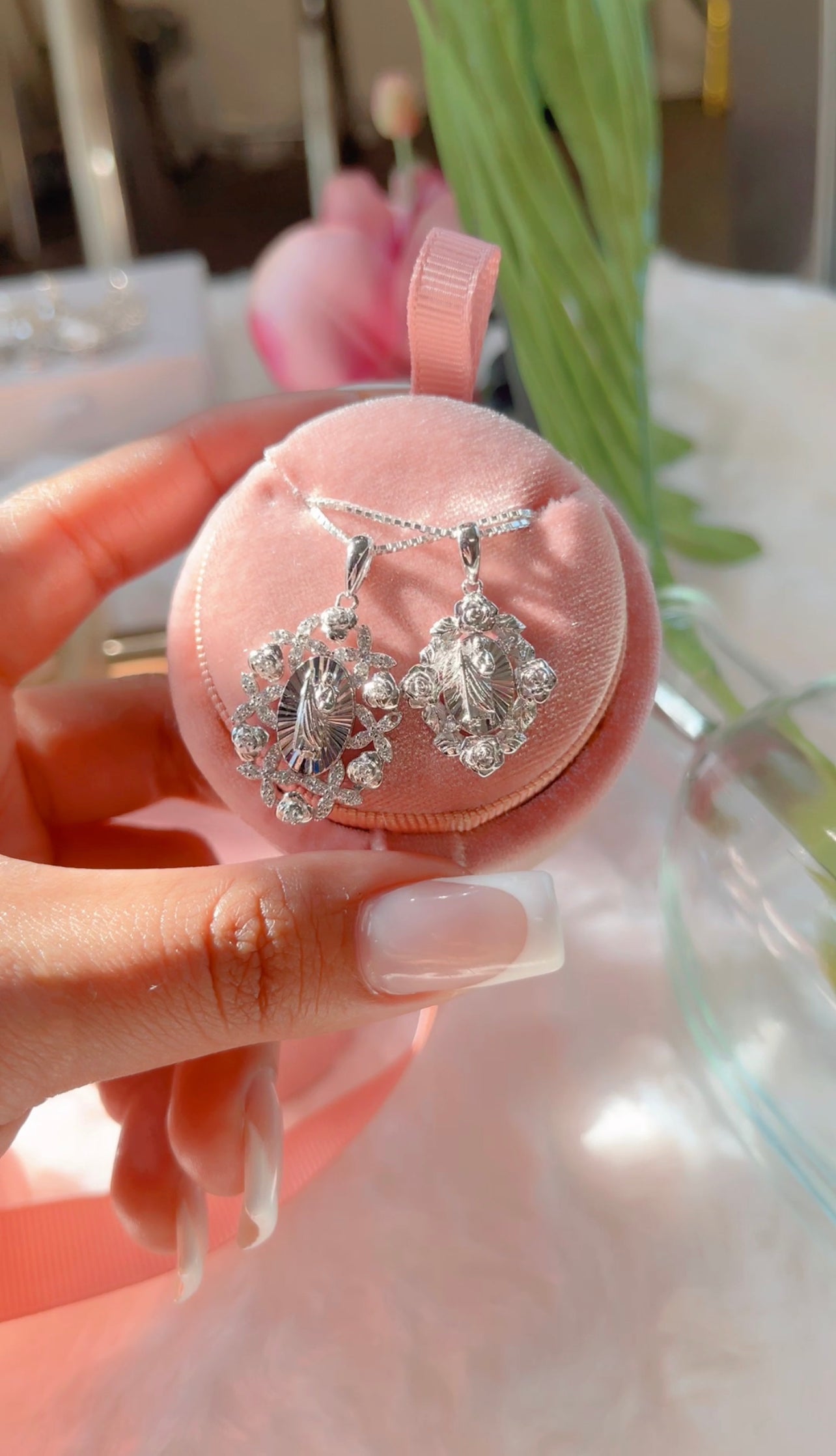 Silver Saint Jude Matching Necklaces