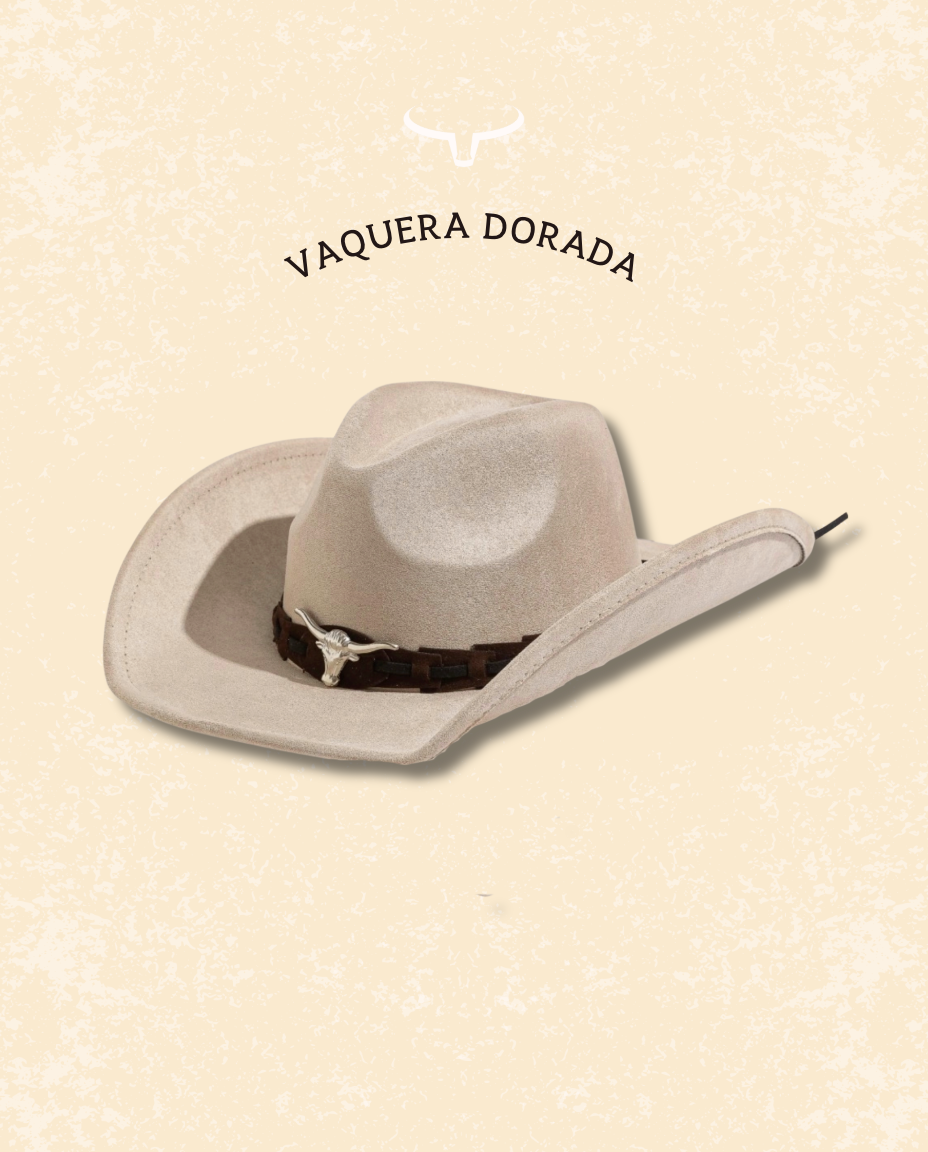Vaquera Dorada Western Hat