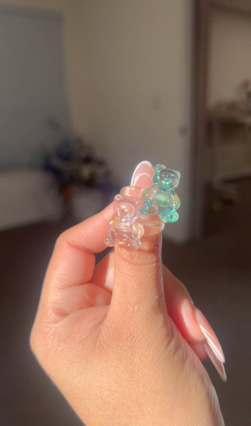 Aqua Gummy Bear Ring