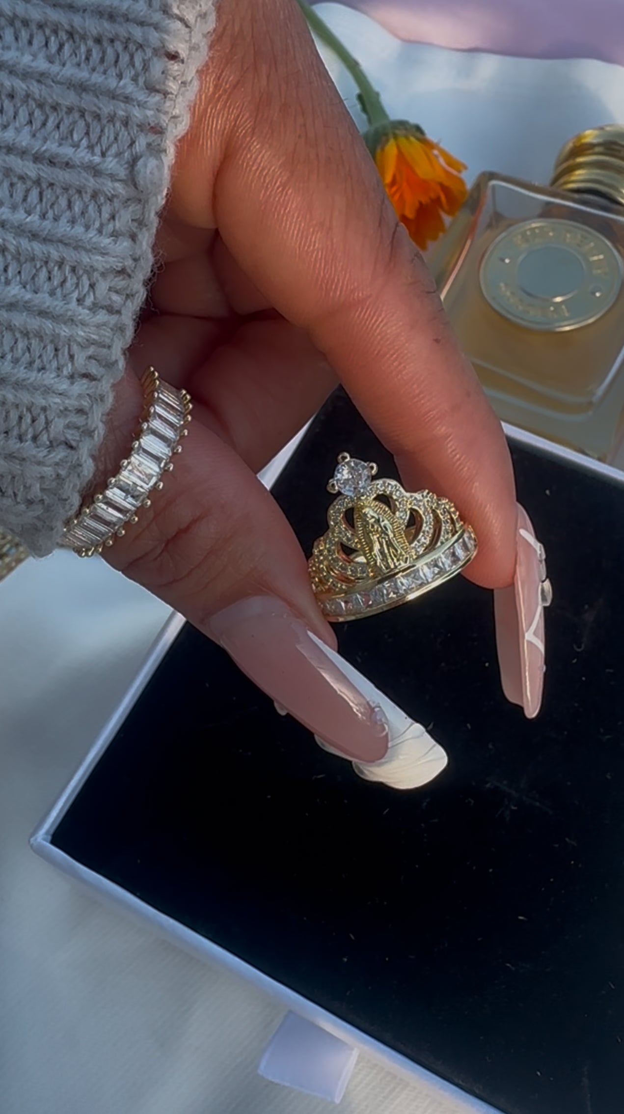 Our Lady of Guadalupe Crown Ring