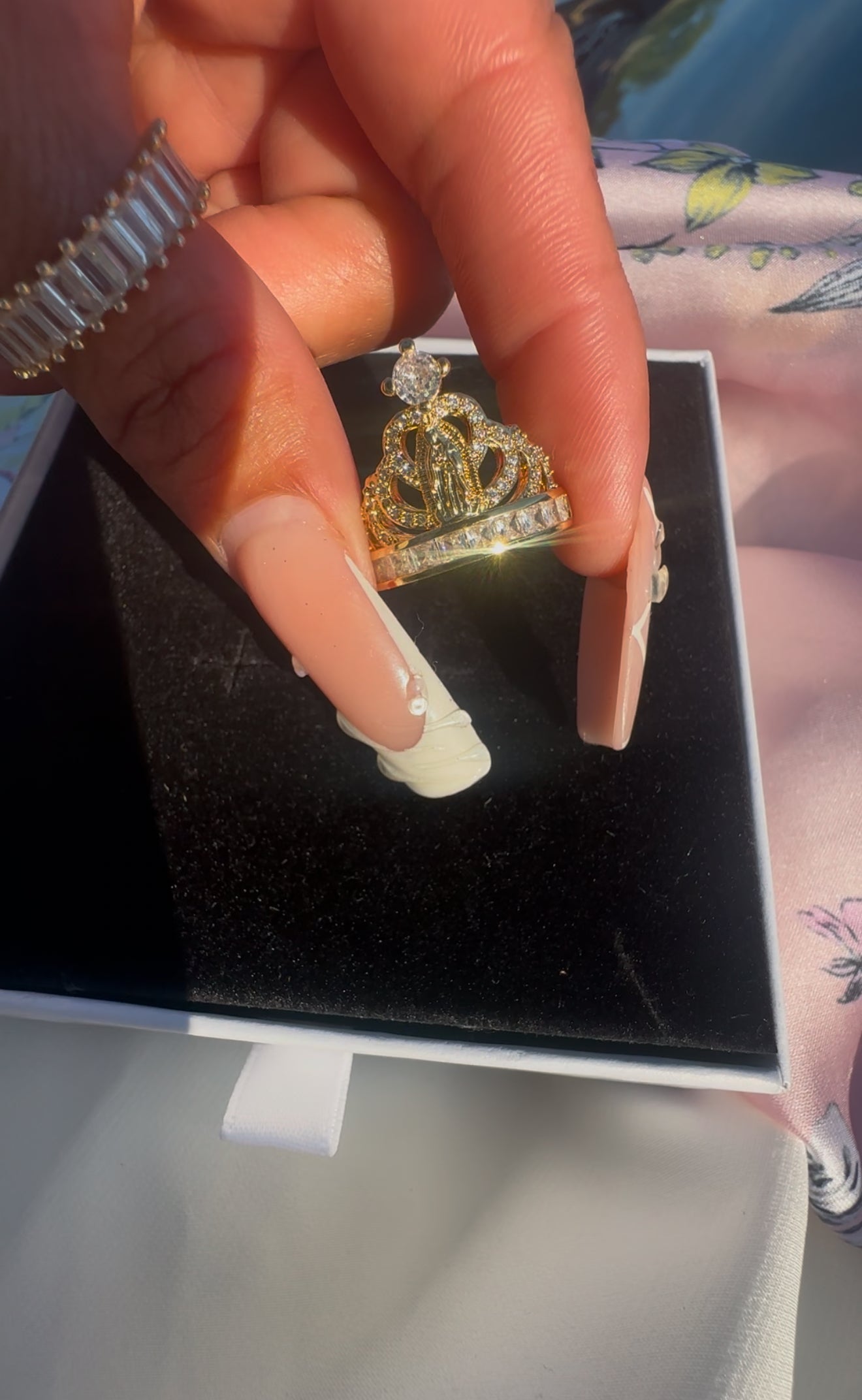 Our Lady of Guadalupe Crown Ring
