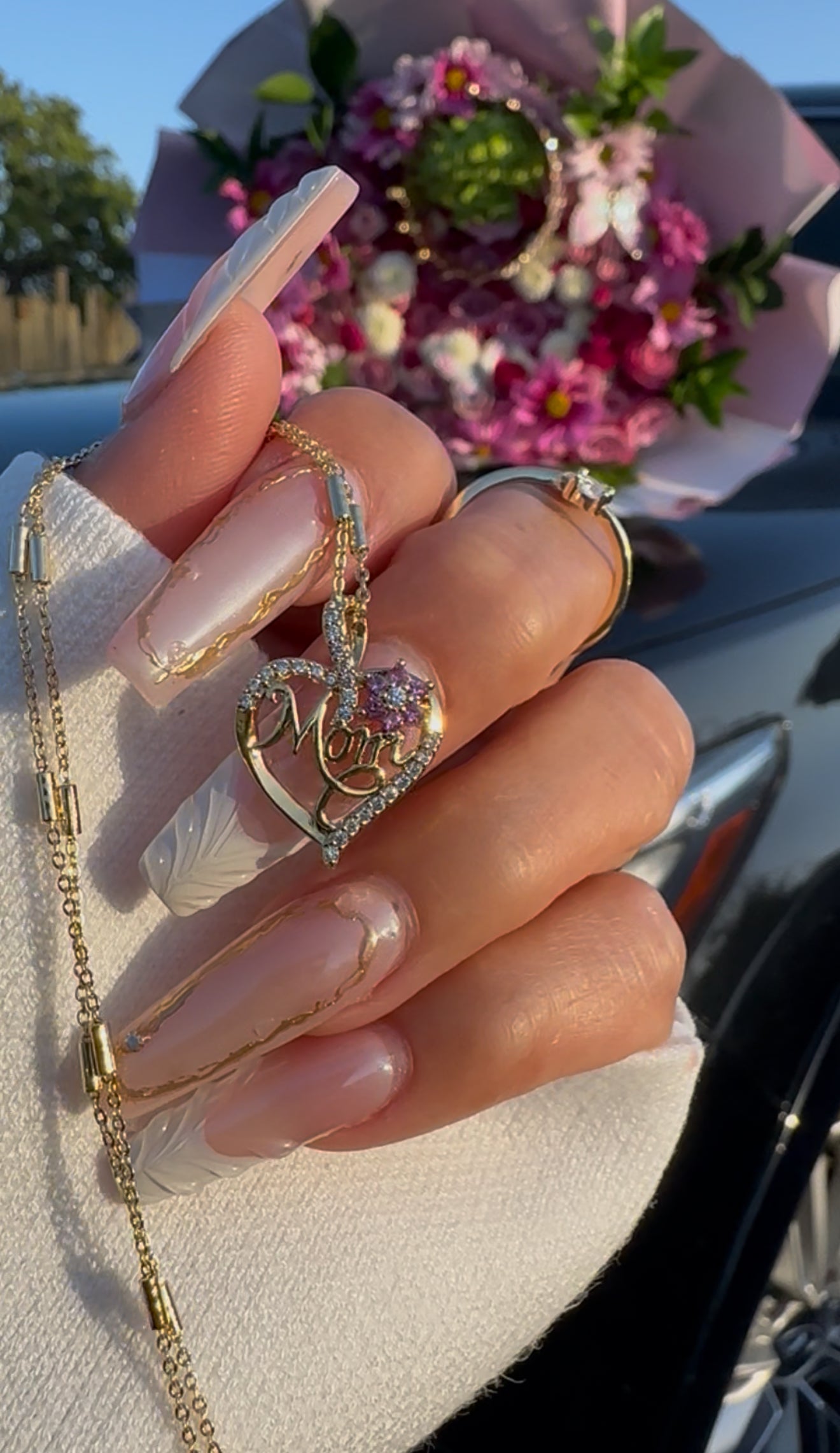Mom Heart Necklace