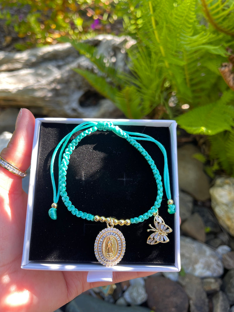 Aquamarine Virgencita Bracelet
