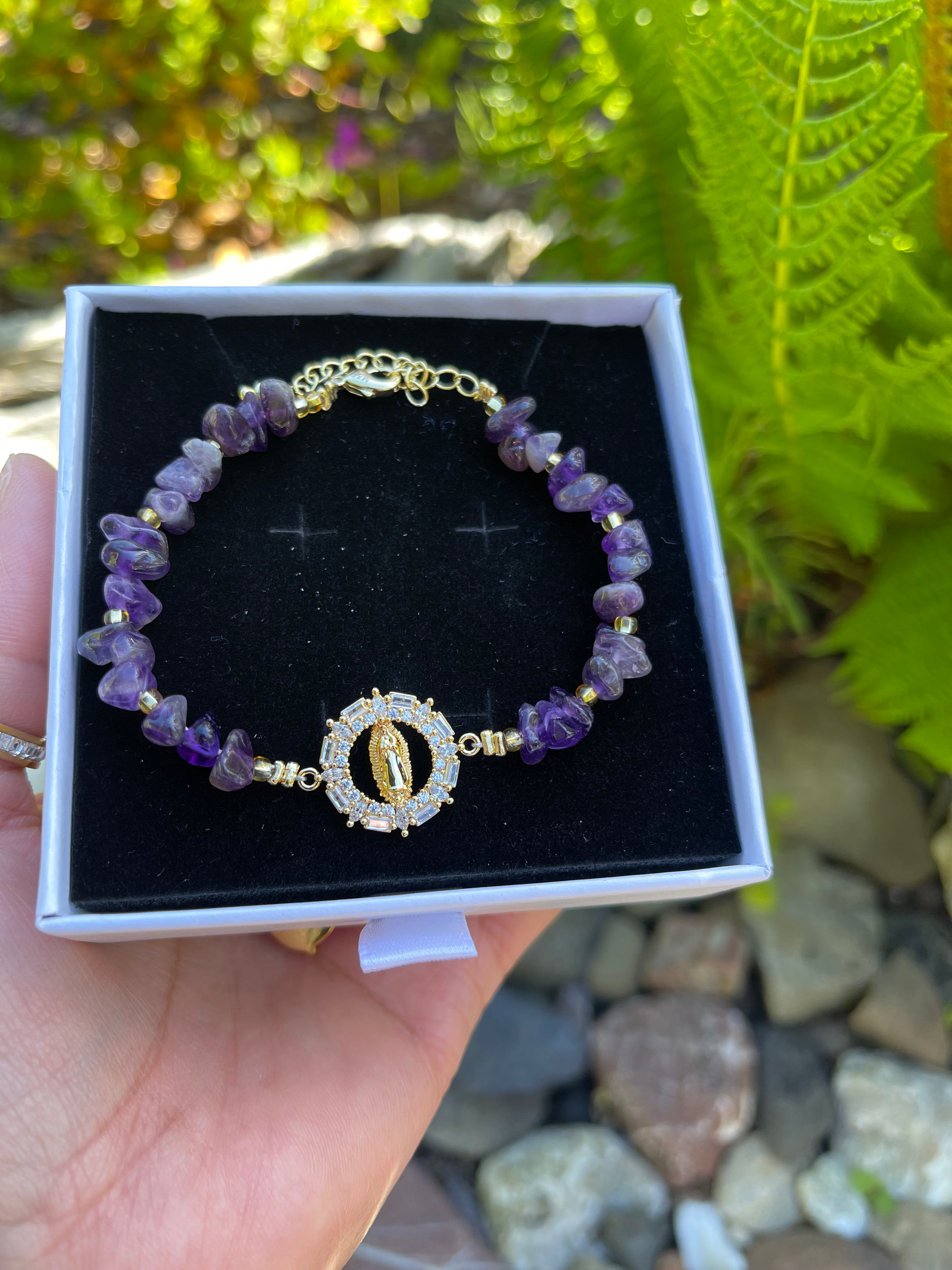 Pulsera Corazón Amatista