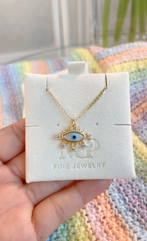 Diamond Evil Eye Necklace