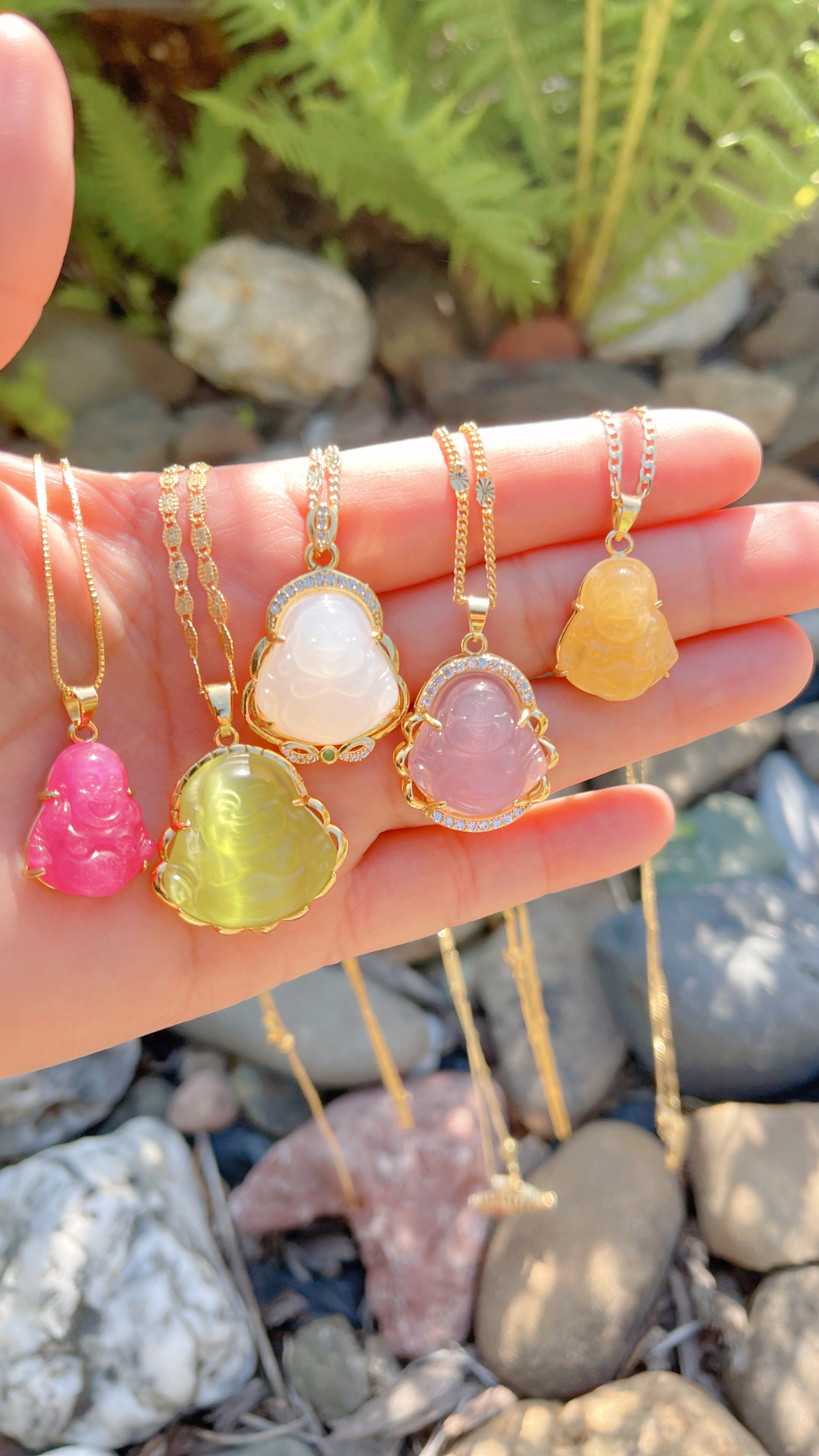 Buddha chain pink store