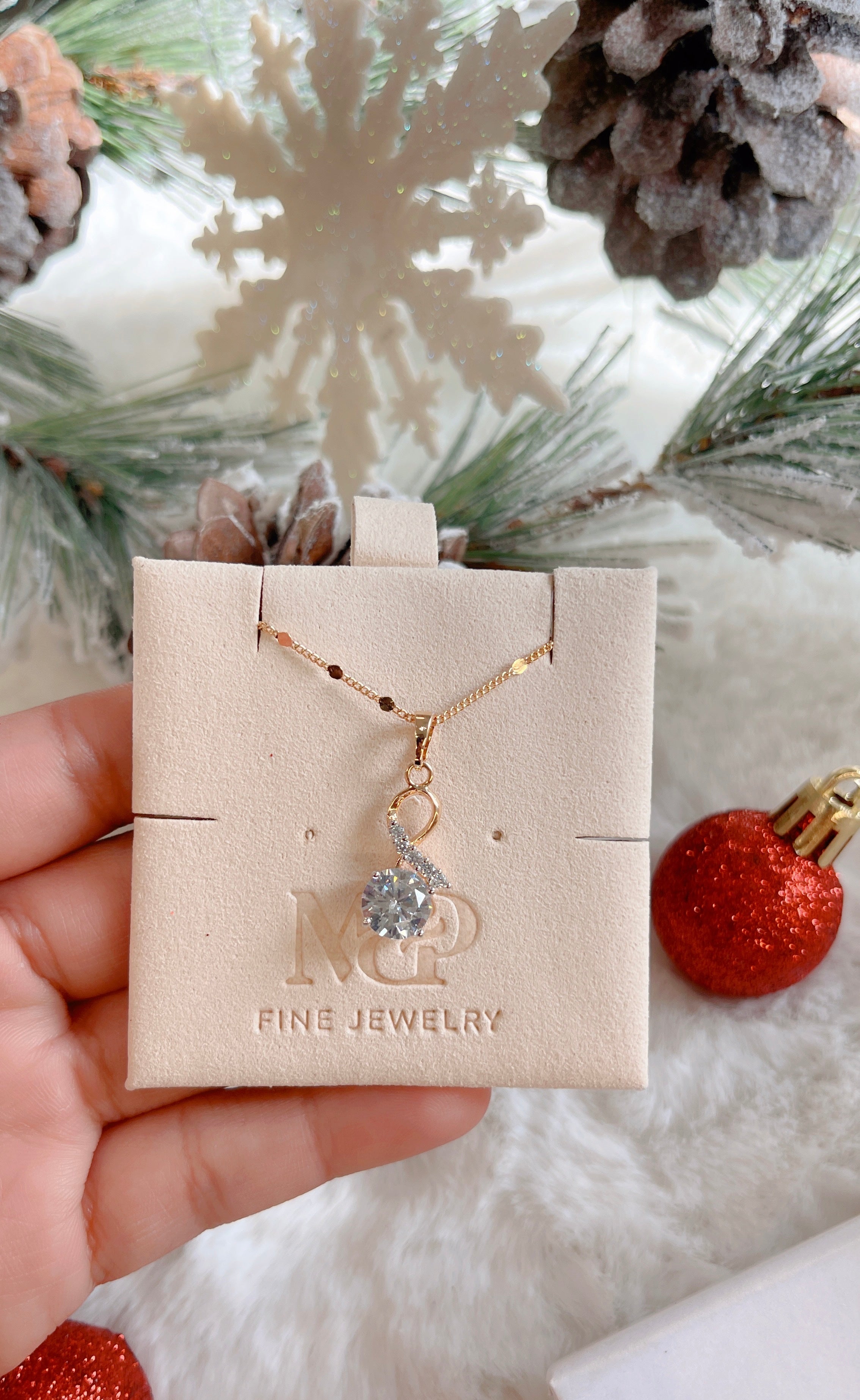 Breast Cancer Awareness Ribbon Necklace