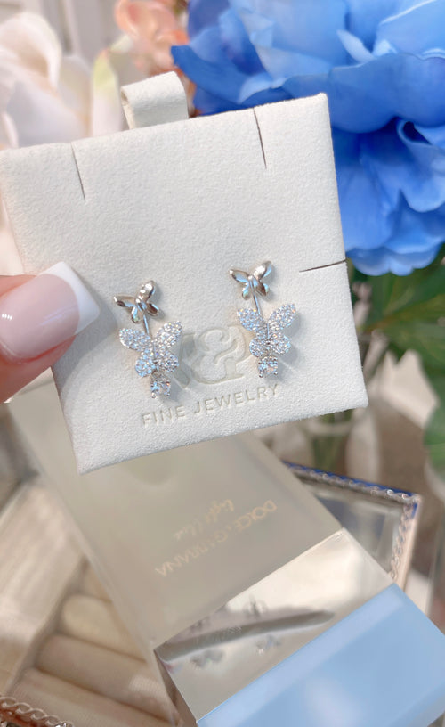 Silver Butterfly earrings
