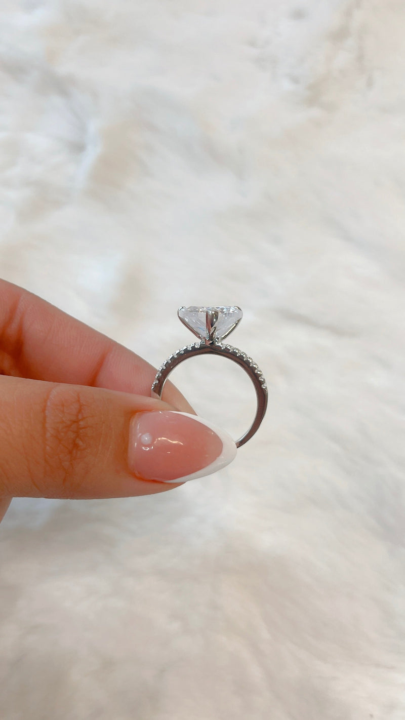 Silver Valentines Heart Ring