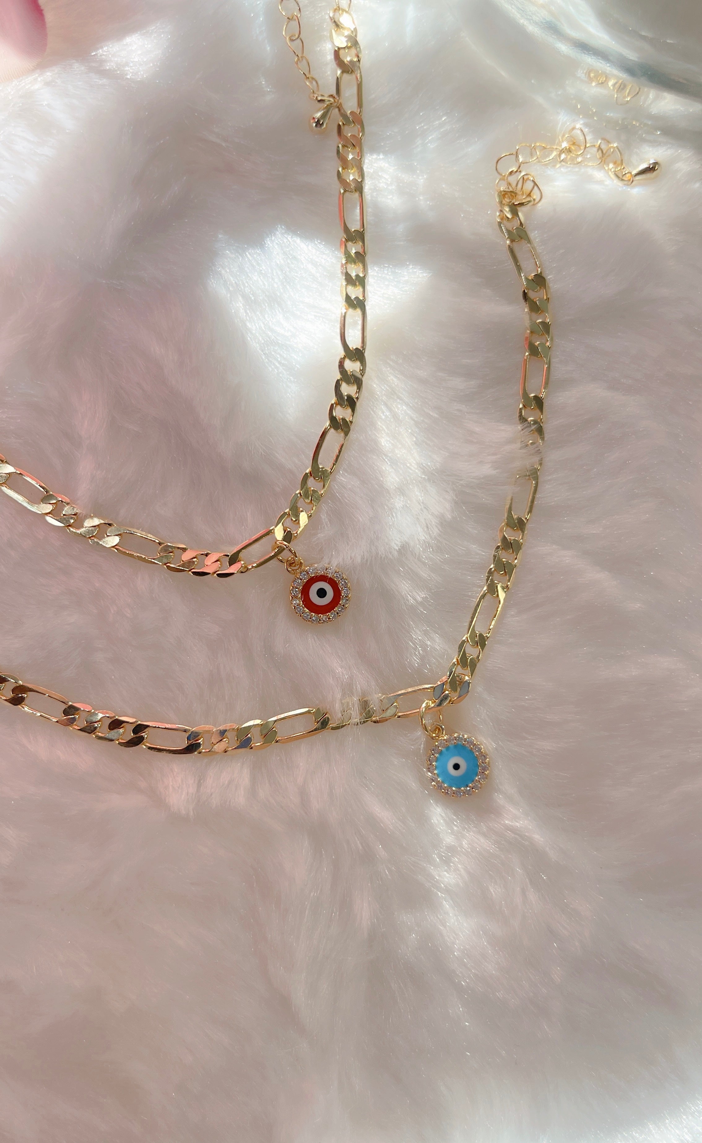 Figaro Evil Eye Bracelet