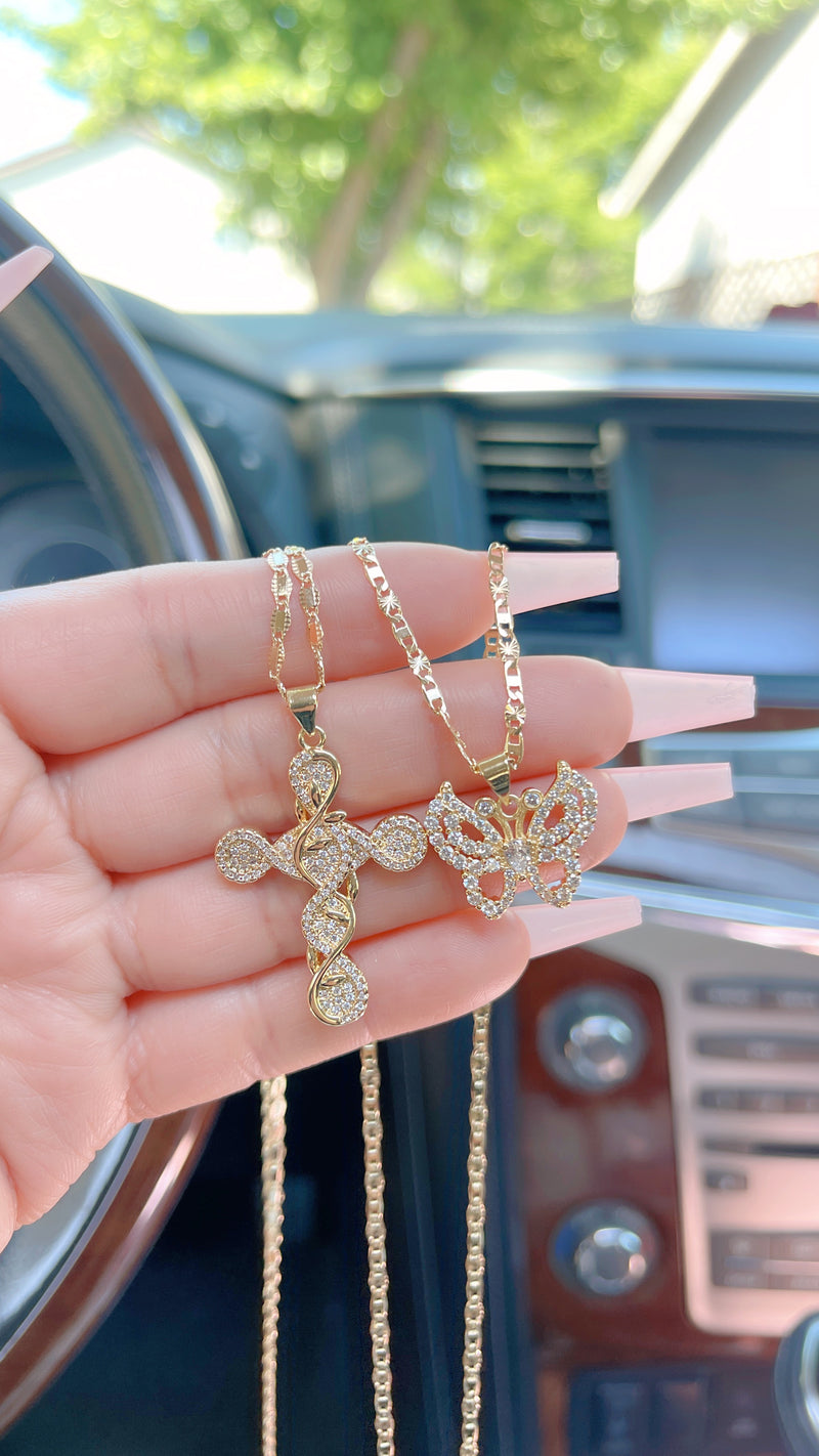 "Faith over Fear" Necklace Set