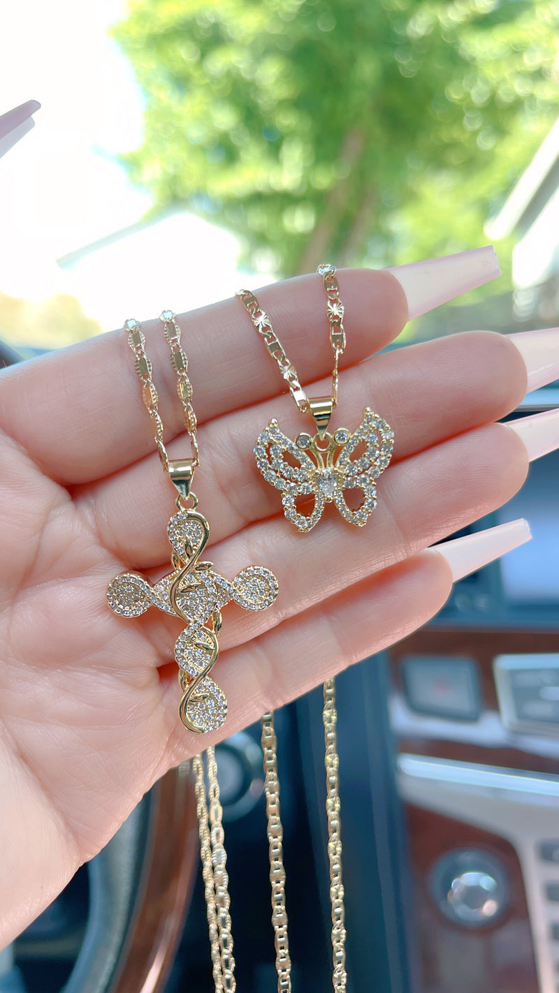 "Faith over Fear" Necklace Set