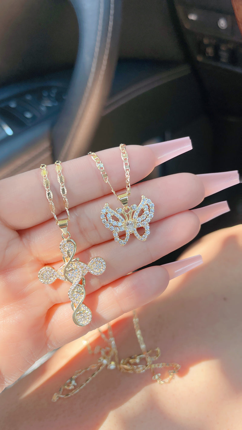 "Faith over Fear" Necklace Set