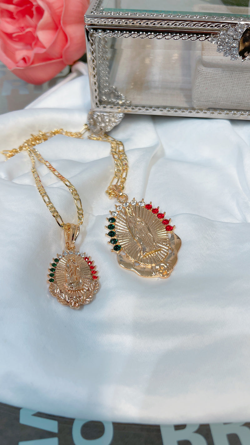 Matching MX Virgencita Necklaces ( 2 necklaces )
