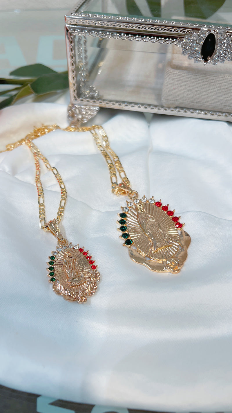 Matching MX Virgencita Necklaces ( 2 necklaces )