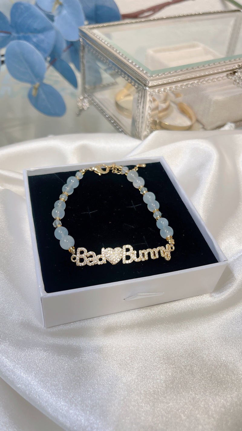 Bad Bunny Aquamarine Bracelet