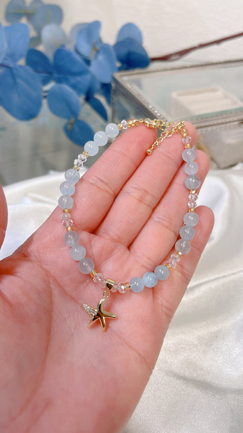 Star Fish Aquamarine Bracelet