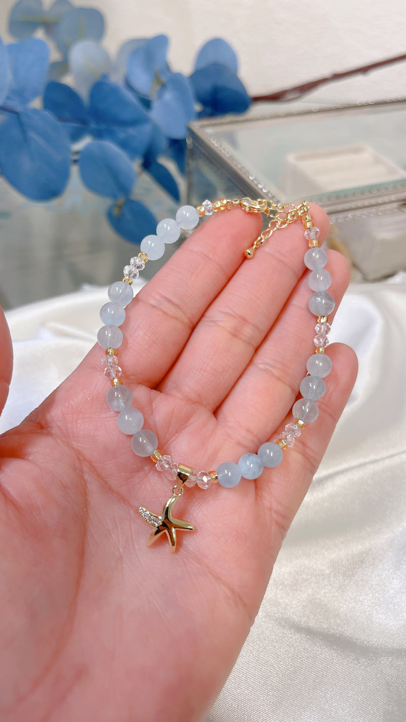 Star Fish Aquamarine Bracelet