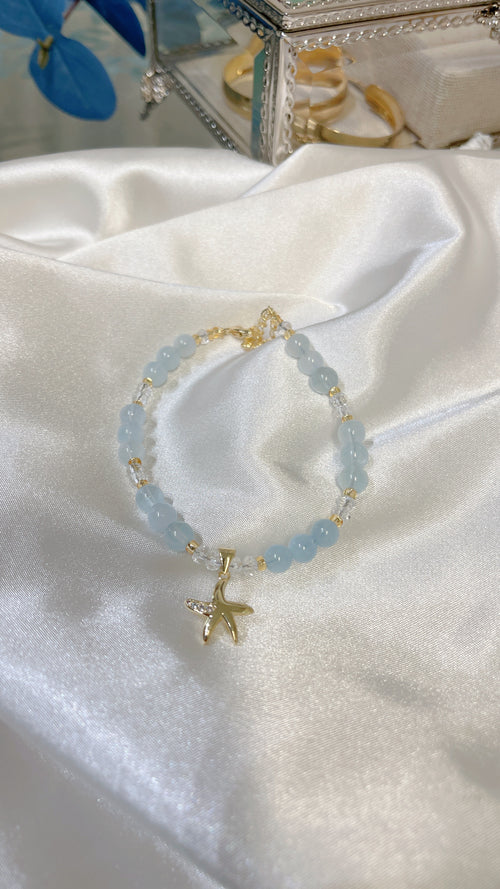 Star Fish Aquamarine Bracelet