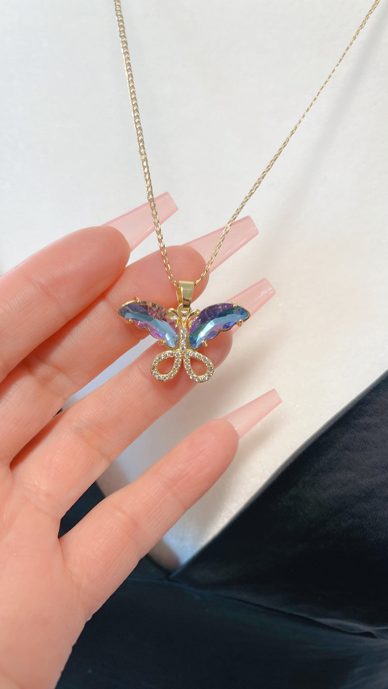 Iris Butterfly Necklace