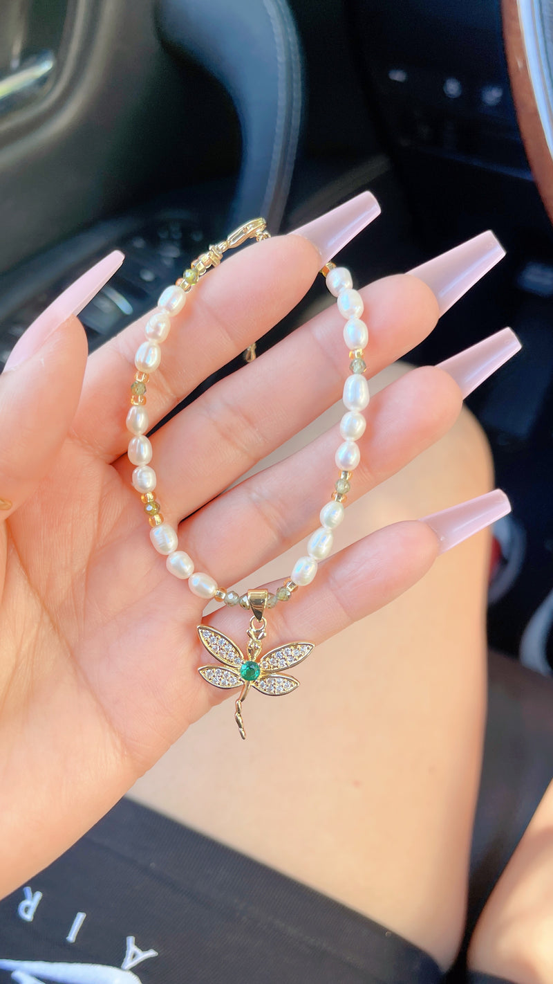 Feminine Dragonfly Bracelet