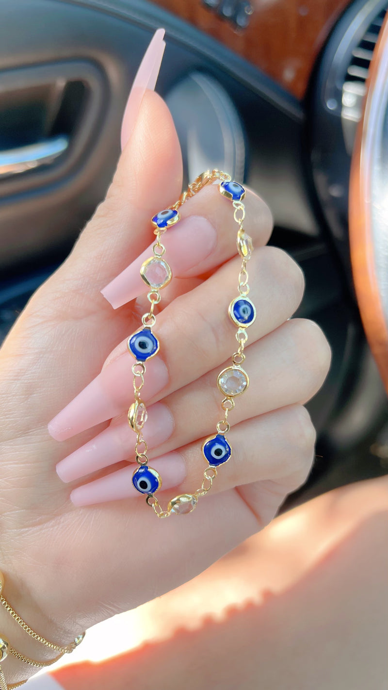 Lucky Invisible Evil Eye Bracelet