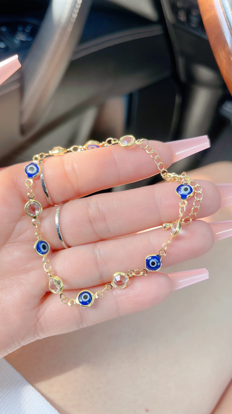 Lucky Invisible Evil Eye Bracelet