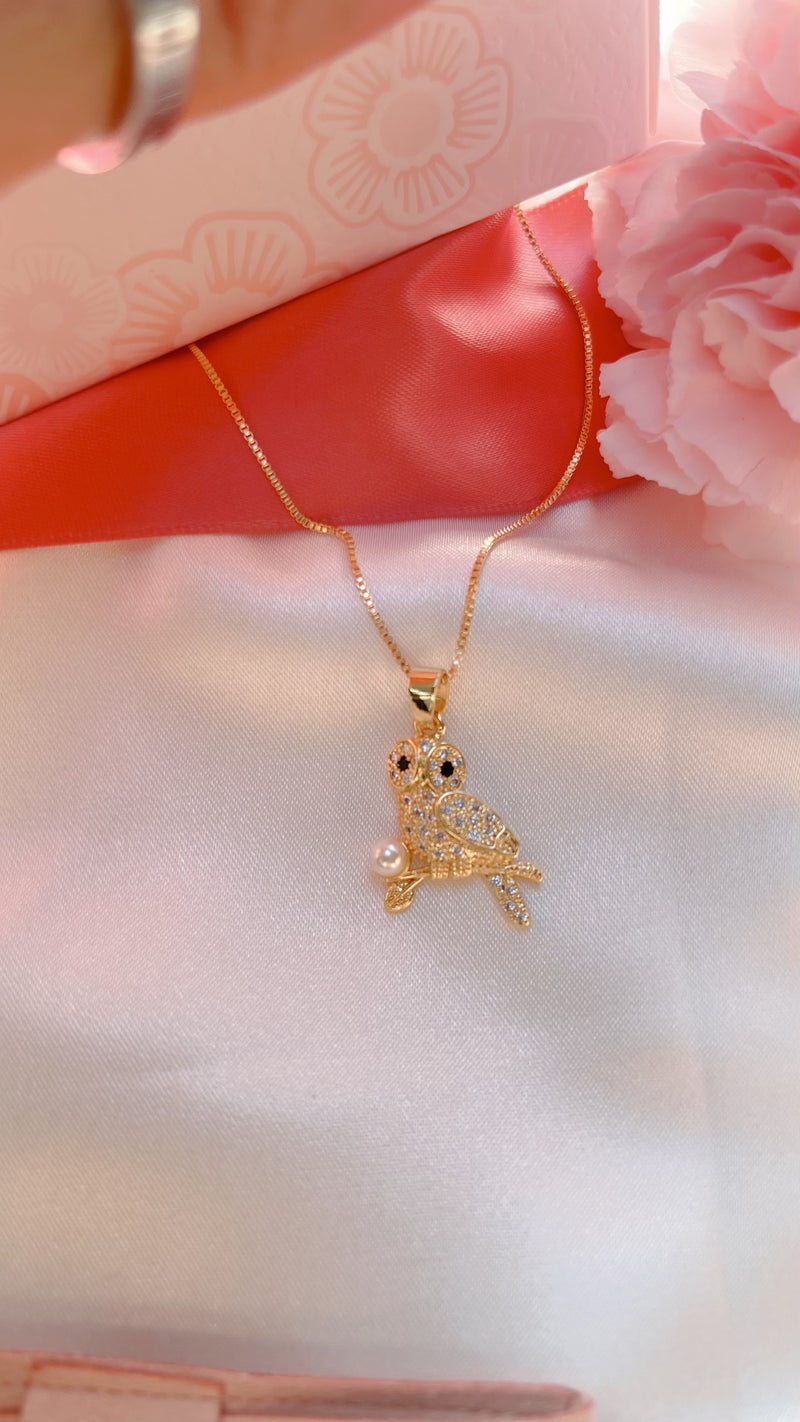 Dainty Owl Necklace